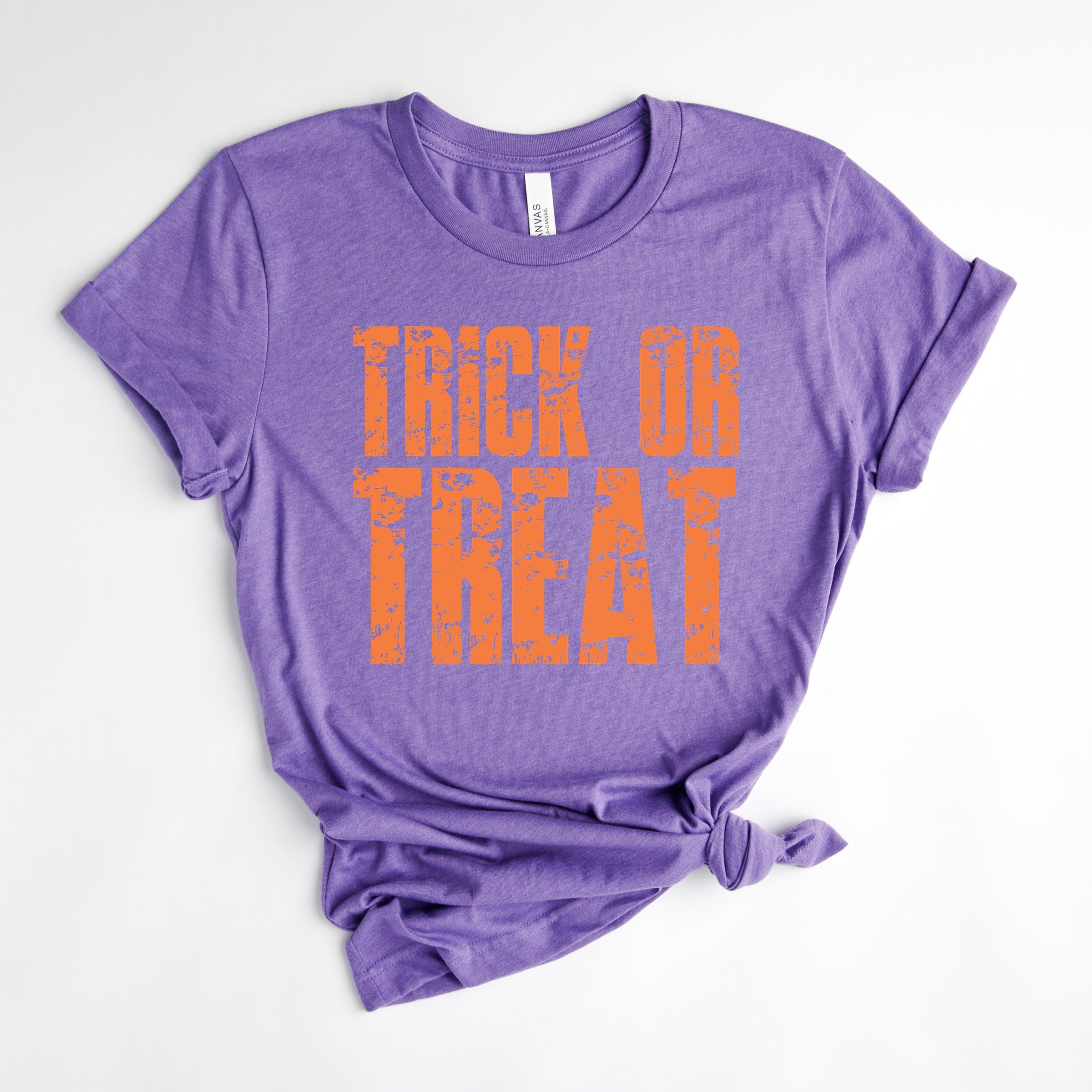 Trick or Treat Block Distressed - Women's Short Sleeve Graphic T-Shirt