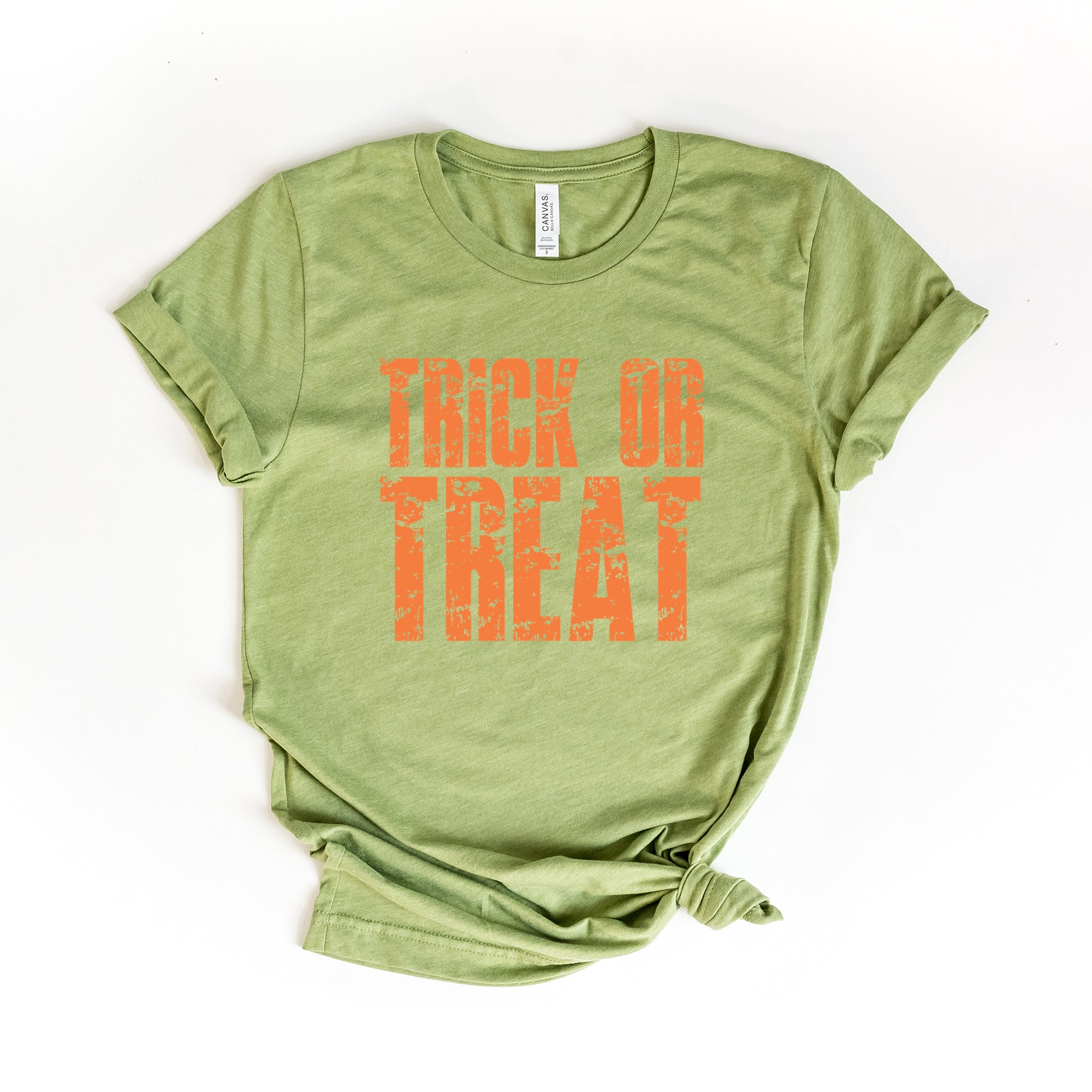 Trick or Treat Block Distressed - Women's Short Sleeve Graphic T-Shirt