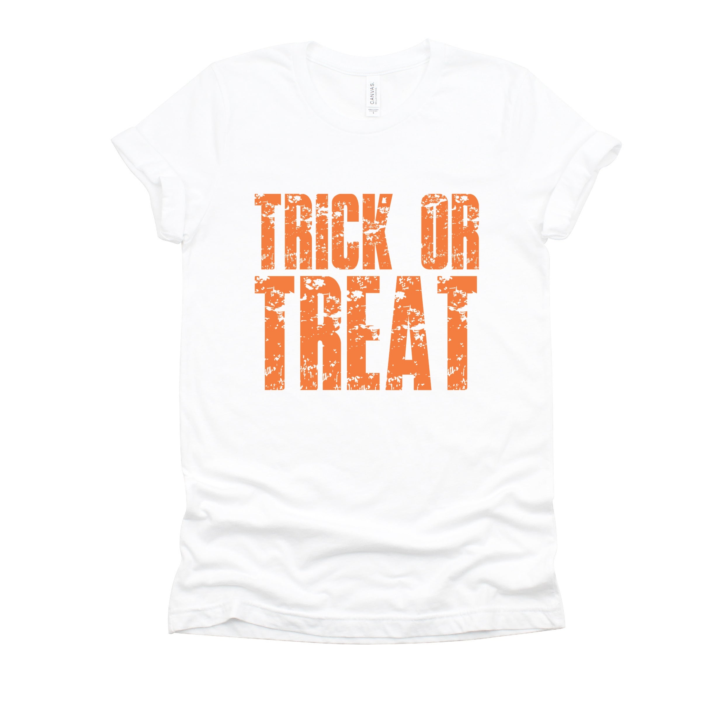 Trick or Treat Block Distressed - Women's Short Sleeve Graphic T-Shirt