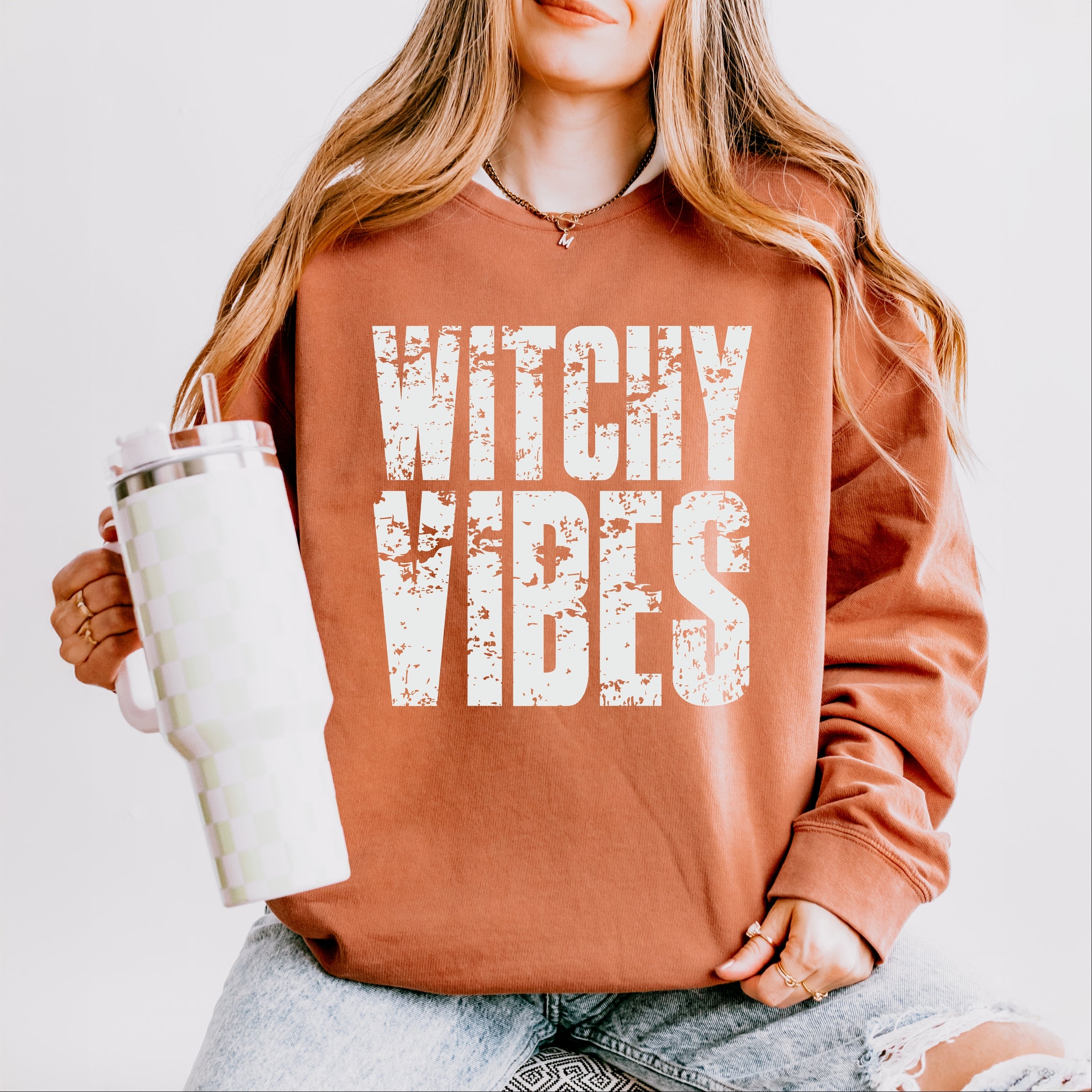 Witchy Vibes - Women's Lightweight Garment Dyed Sweatshirt