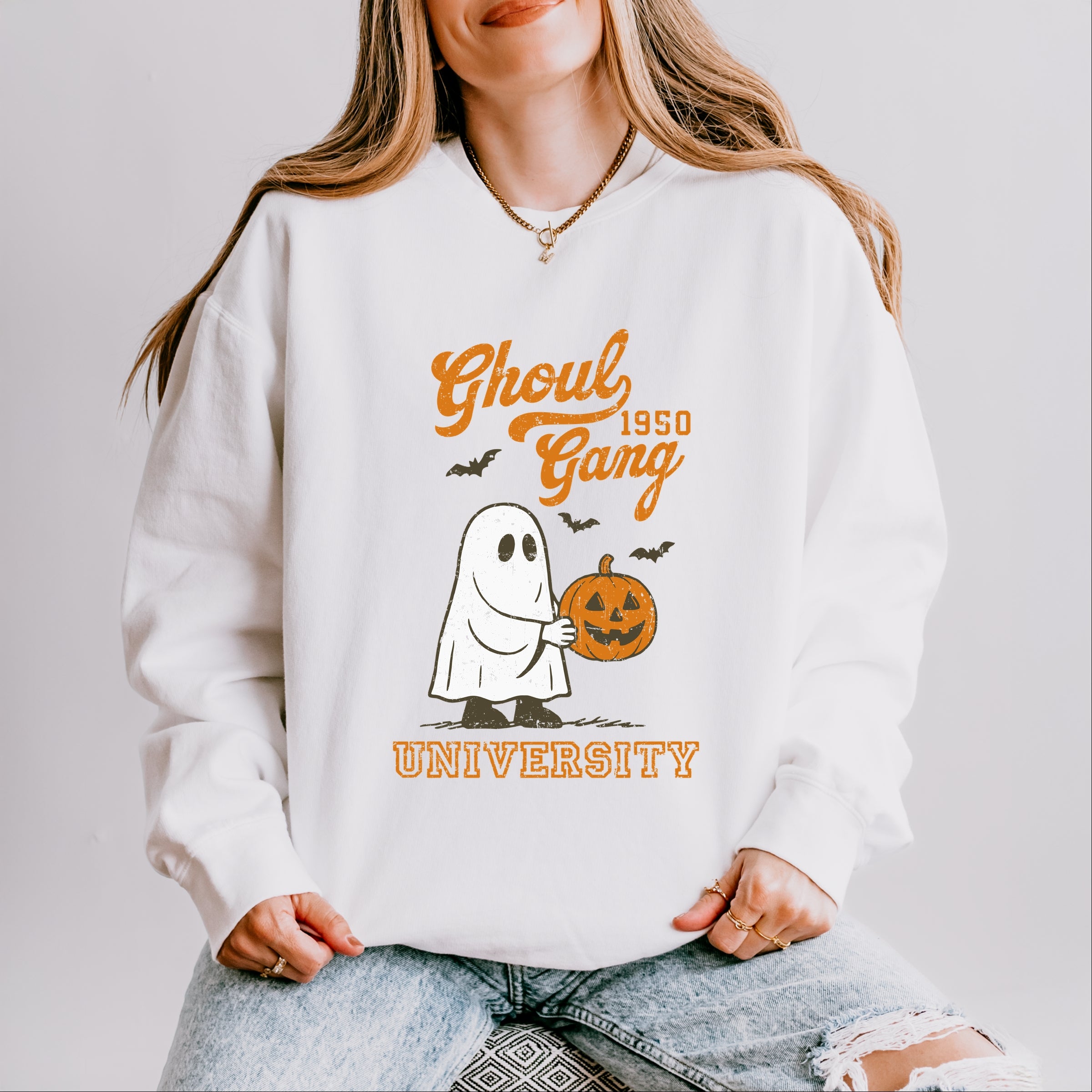 Ghoul Gang University 1950 - Women's Lightweight Garment Dyed Sweatshirt