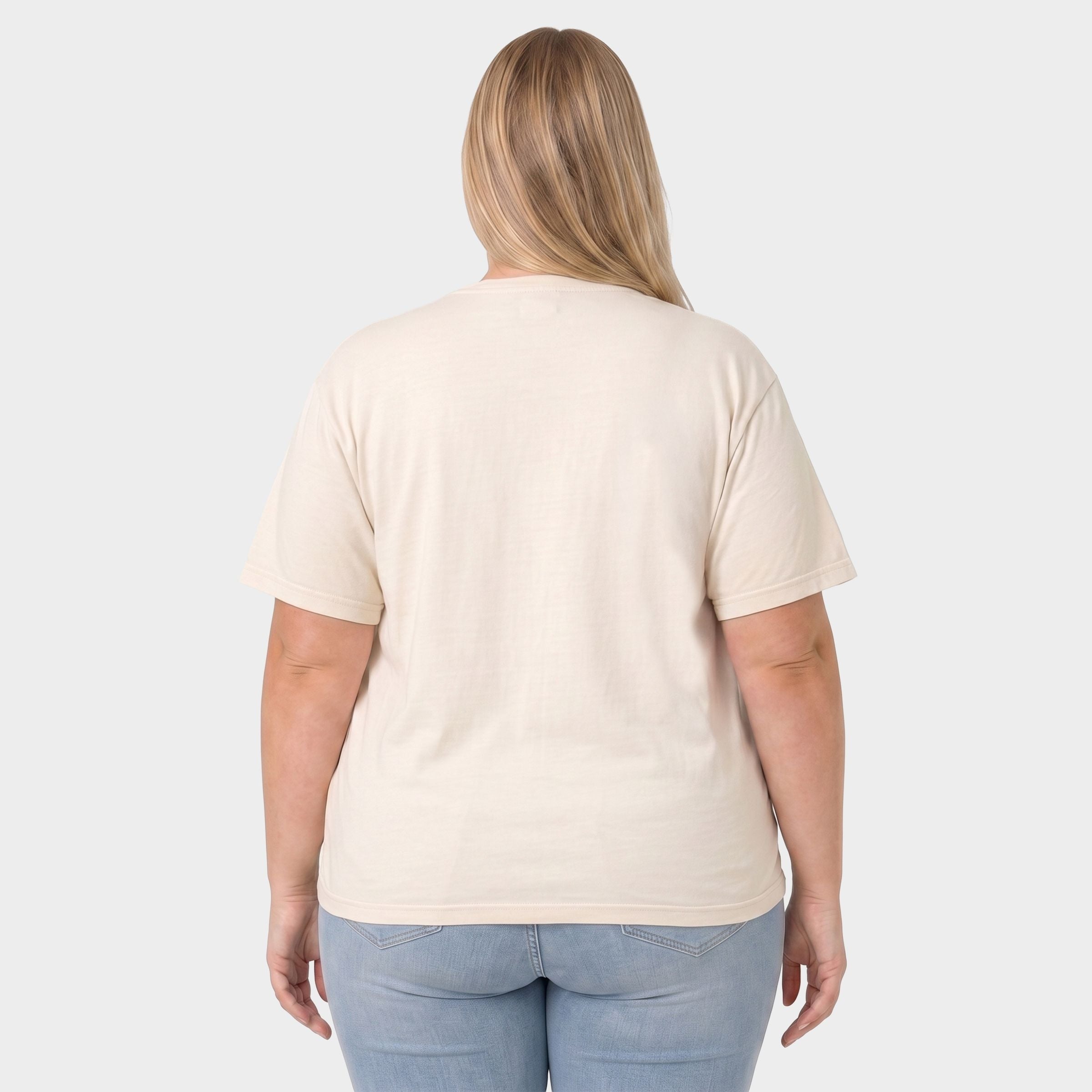 Scary and Sweet Geese - Women's Plus Sized Garment Dyed Graphic T-Shirt