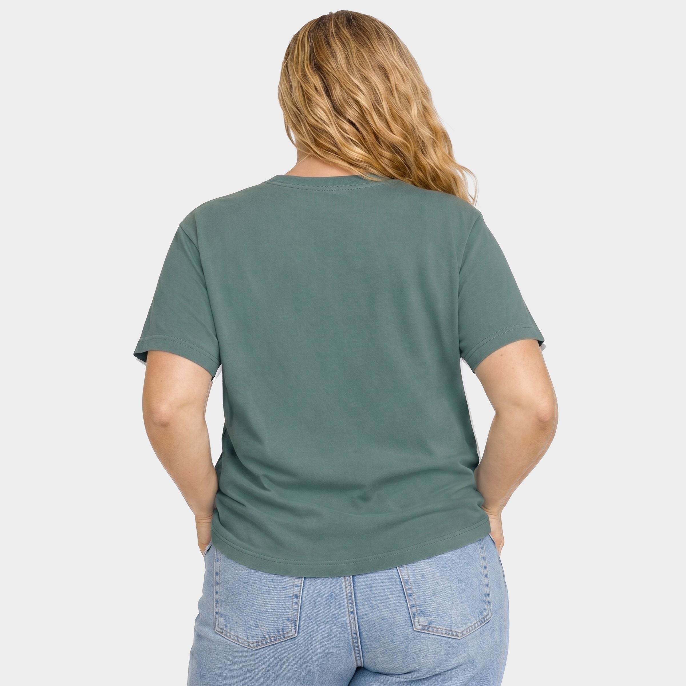 Scary and Sweet Geese - Women's Plus Sized Garment Dyed Graphic T-Shirt