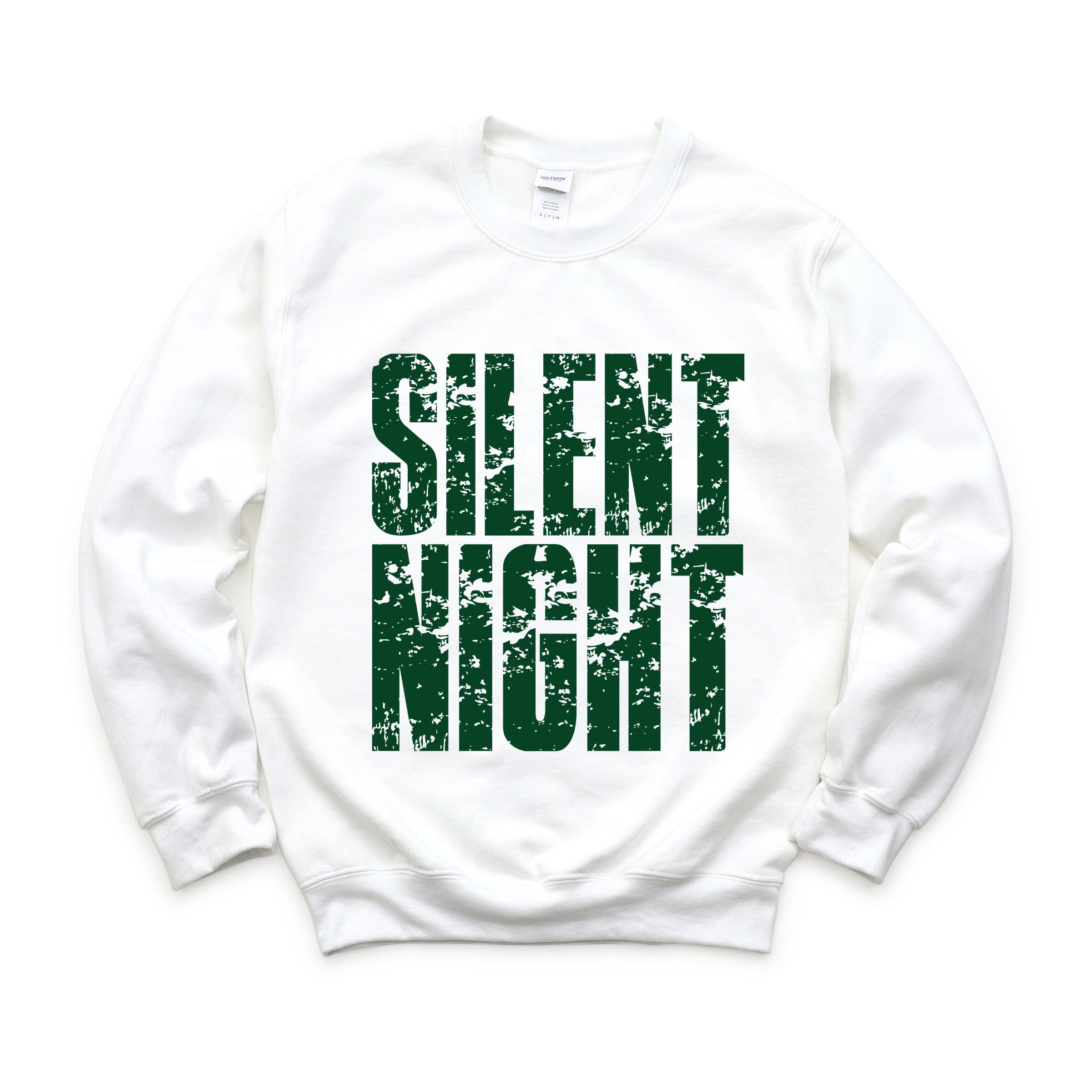 Silent Night Block Distressed - Women's Graphic Sweatshirt