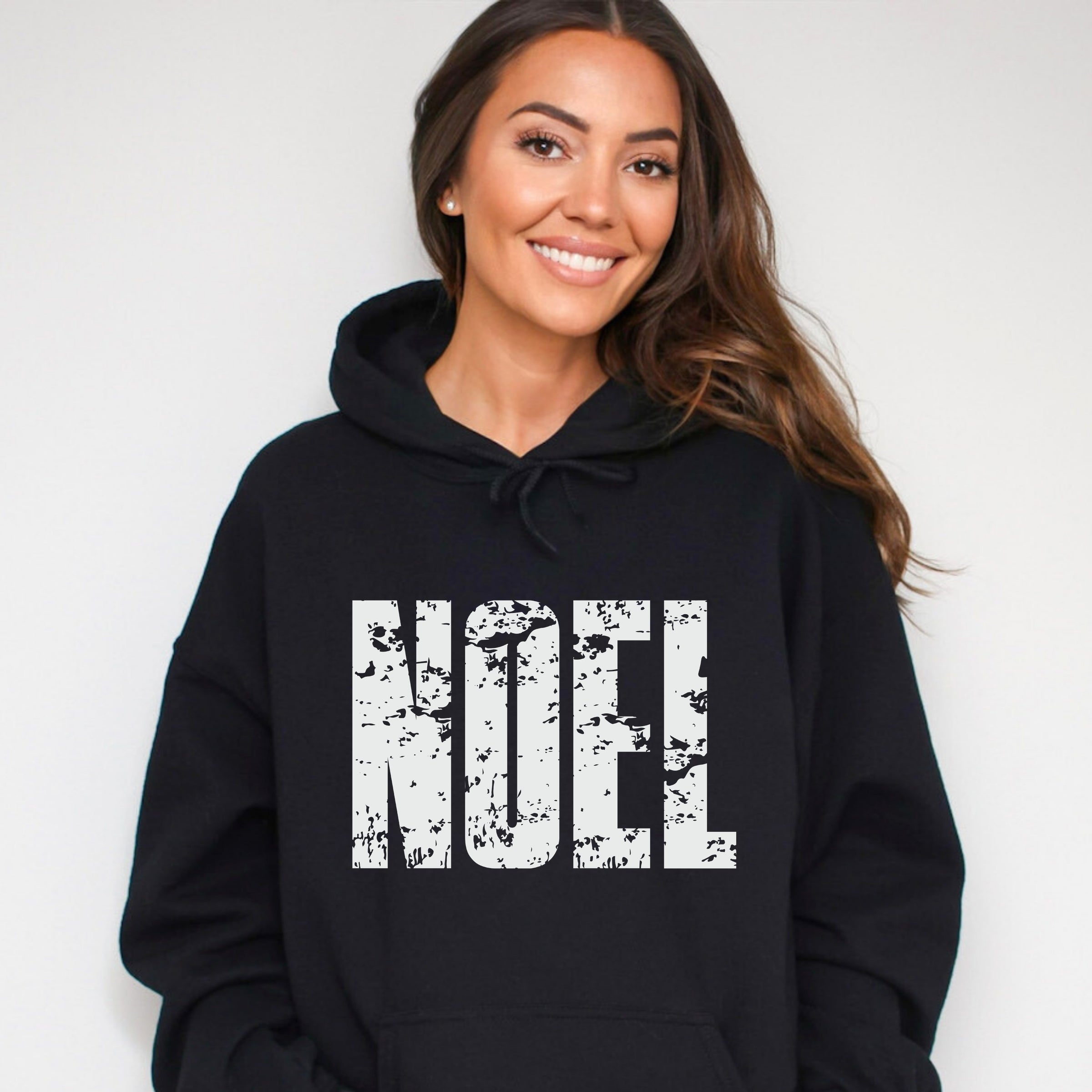 Noel Block Distressed - Women's Graphic Hoodie