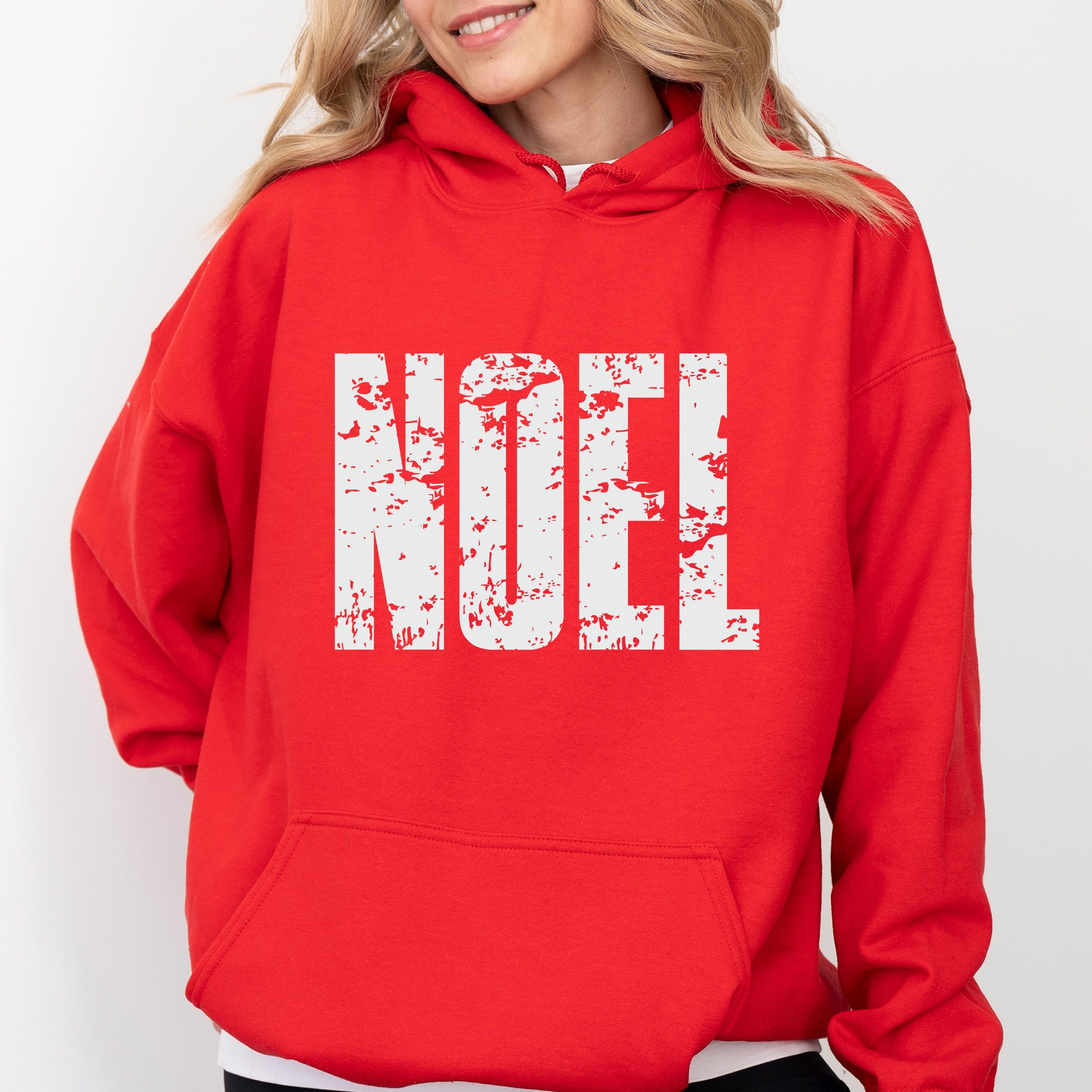 Noel Block Distressed - Women's Graphic Hoodie