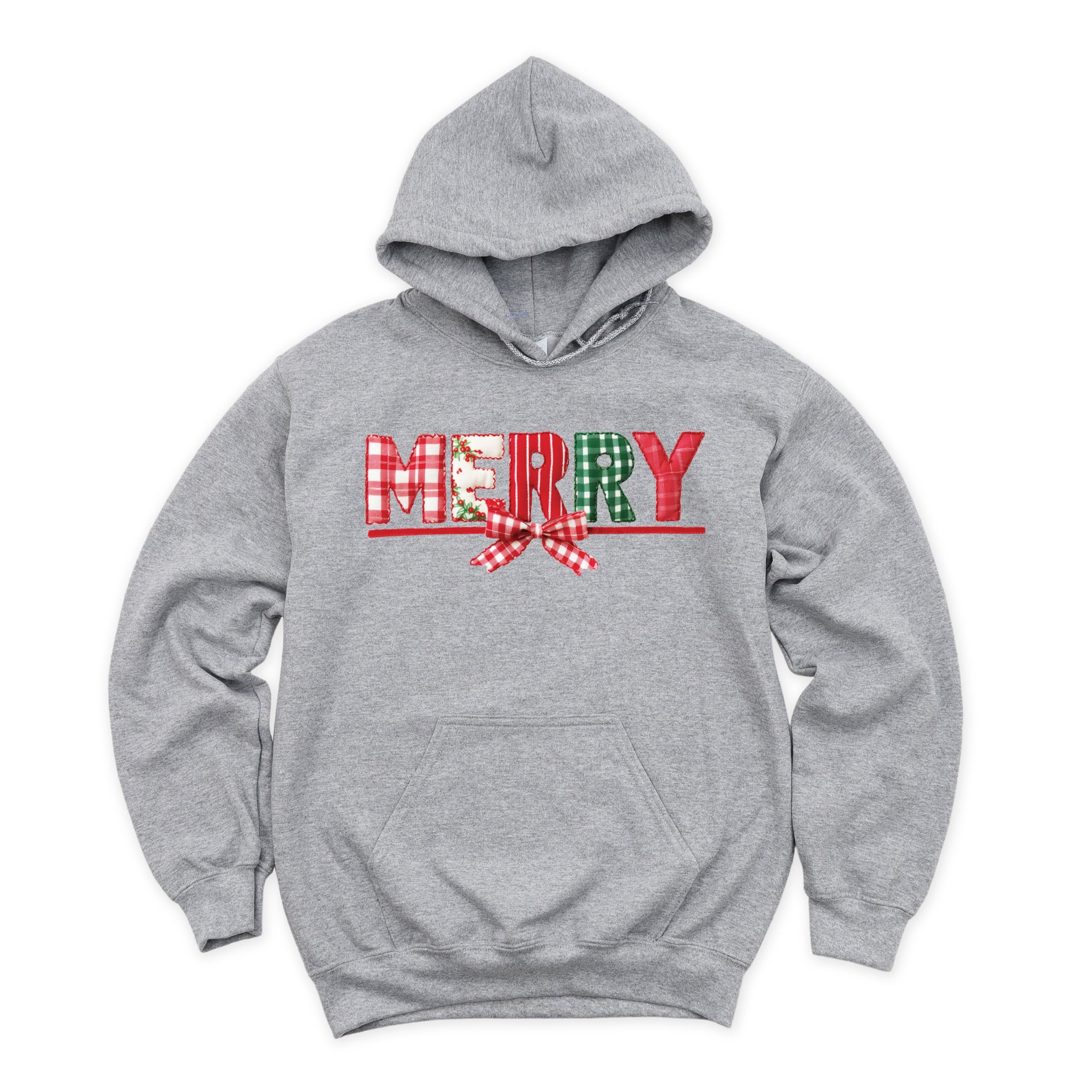 Merry Pattern Quilted Print - Women's Graphic Hoodie