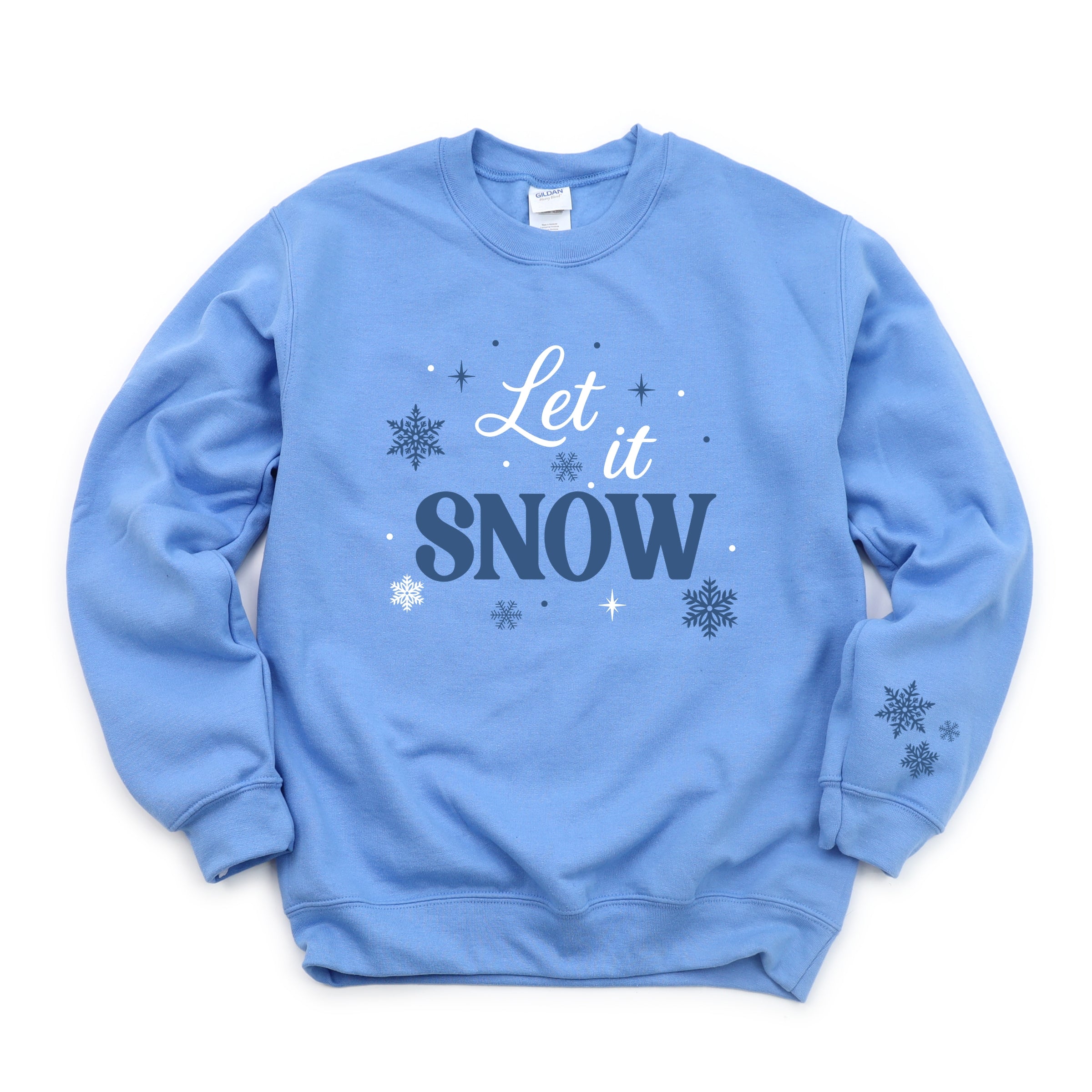 Let It Snow Snowflakes - Women's Graphic Sweatshirt