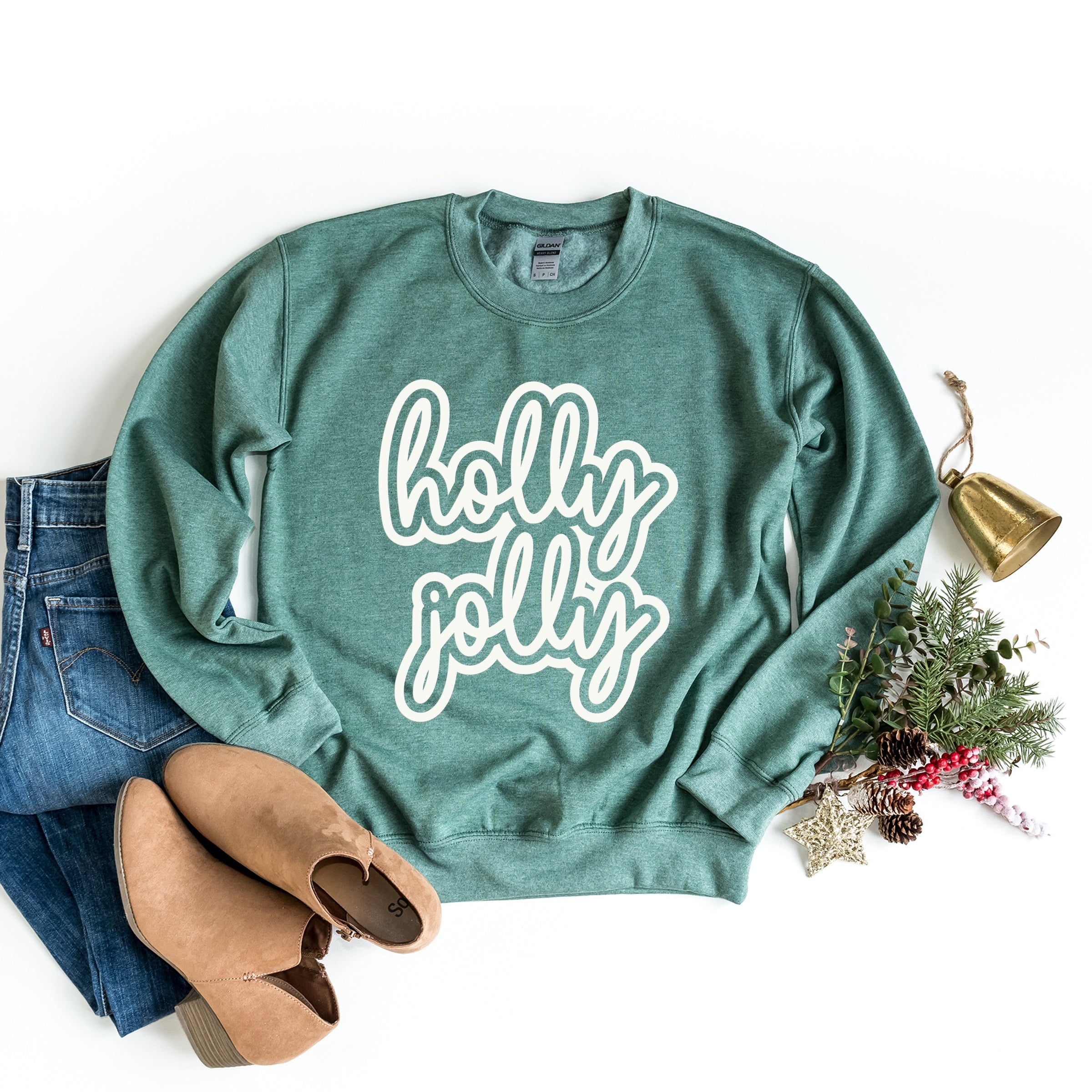 26520WPU_F-SWT Heather Green