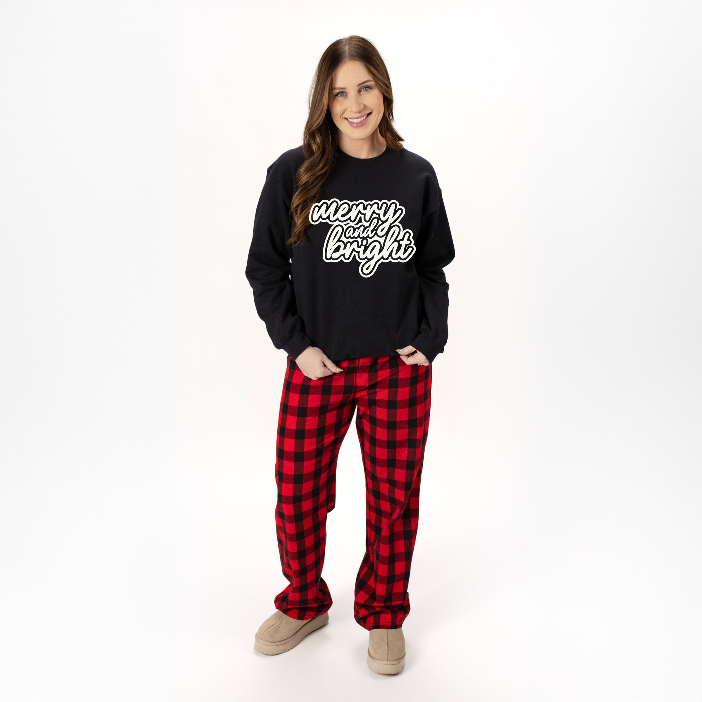 variant-Black and Red Plaid Black Top -noThread