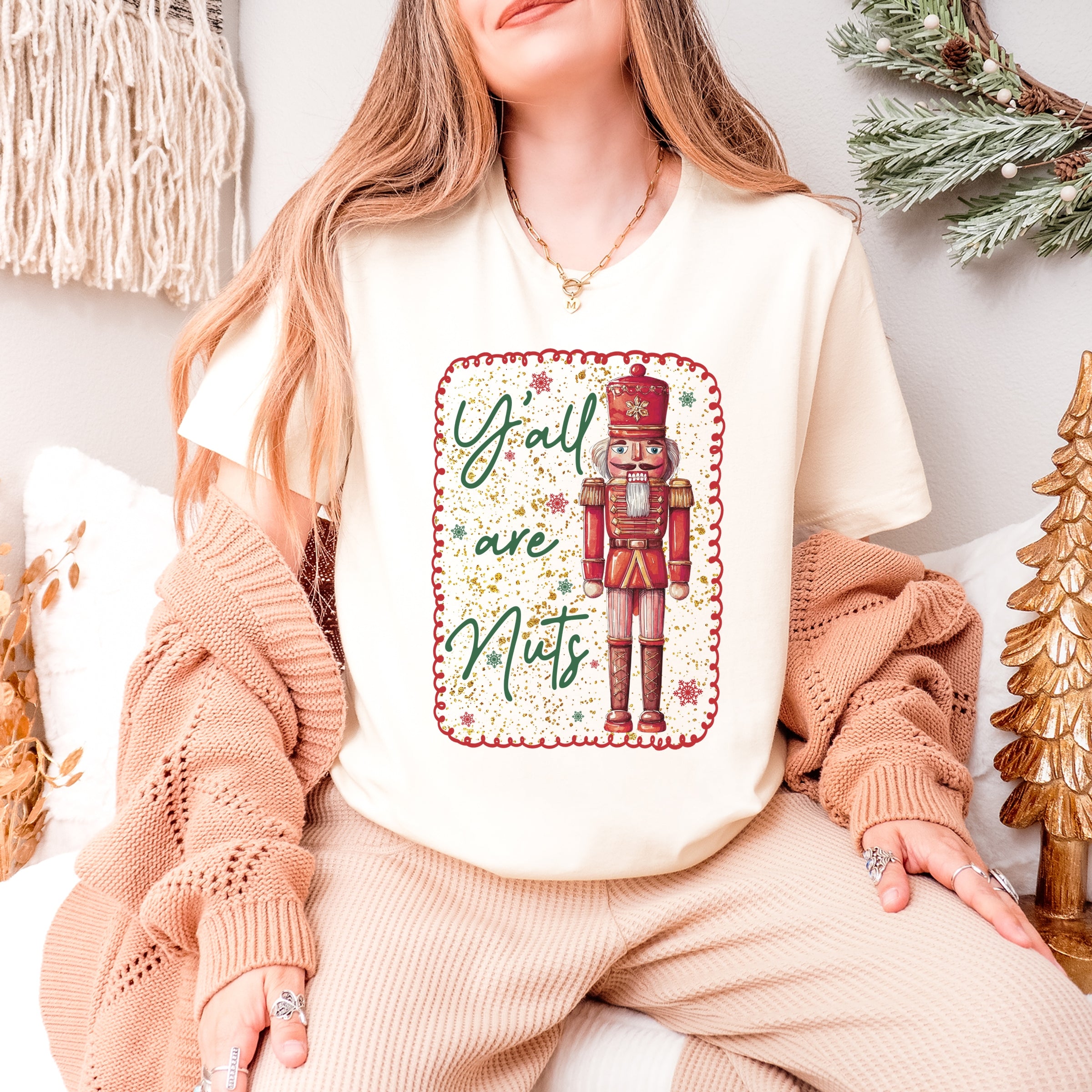 Y'all Are Nuts Nutcracker - Women's Short Sleeve Graphic T-Shirt