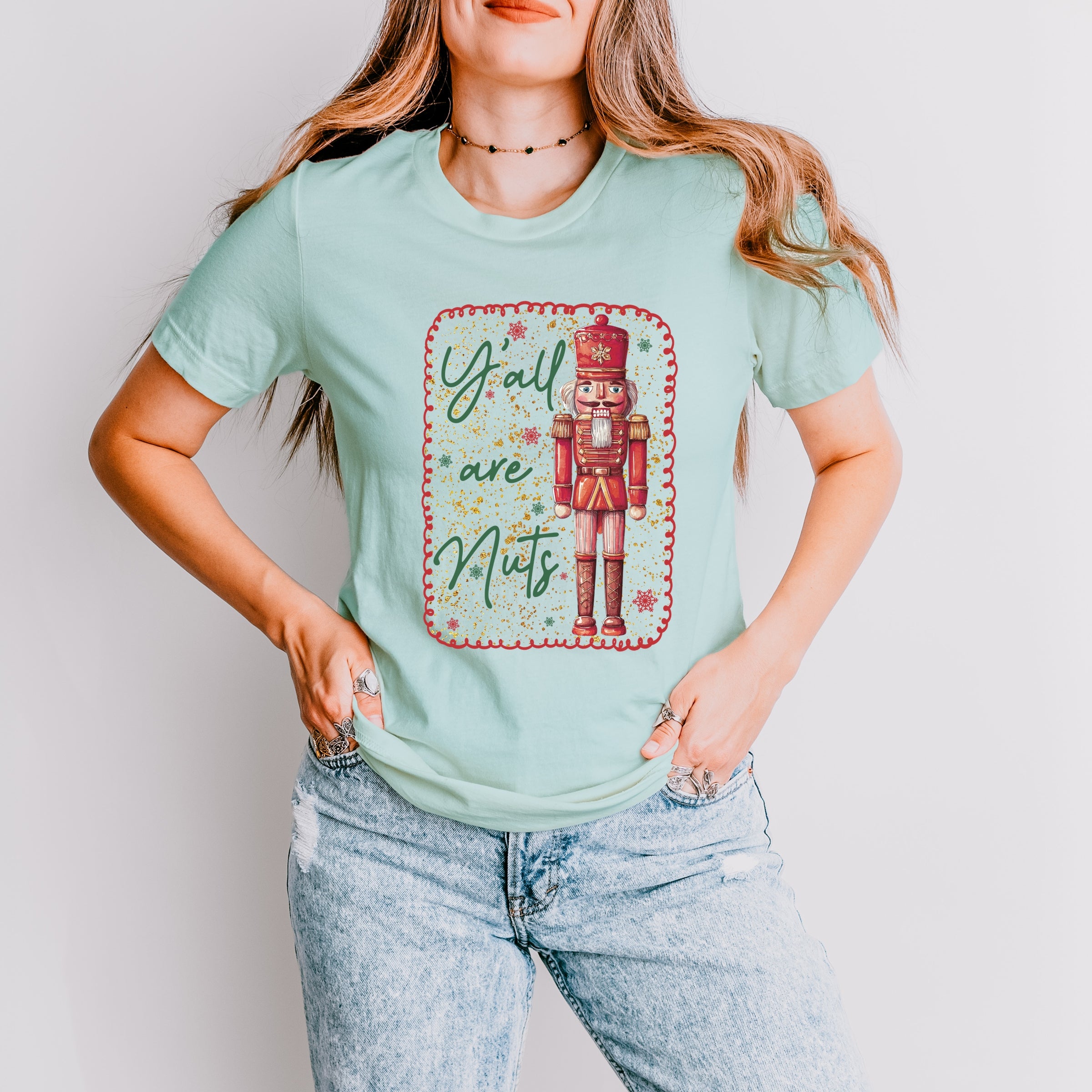 Y'all Are Nuts Nutcracker - Women's Short Sleeve Graphic T-Shirt