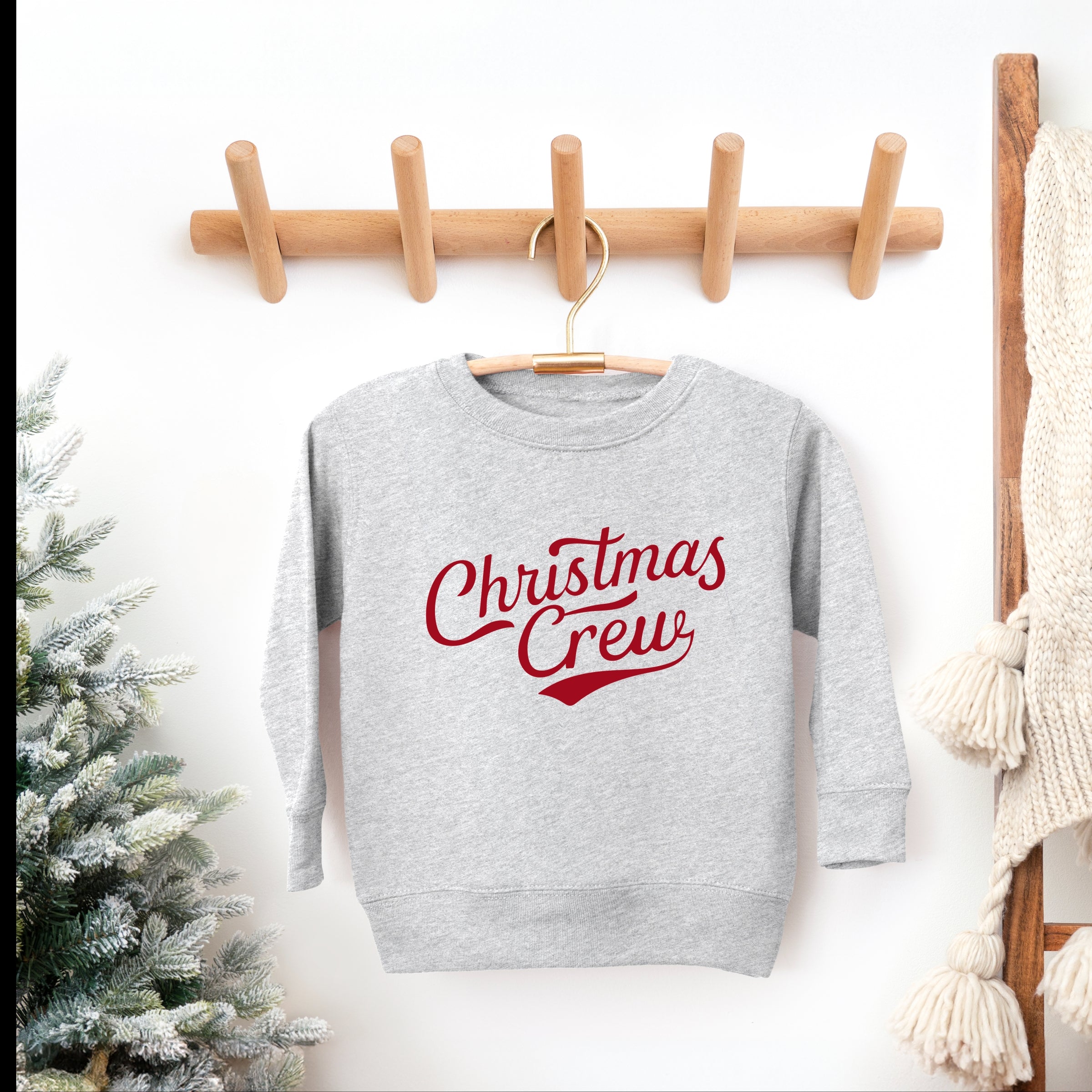 Christmas Crew Cursive - Toddler Graphic Sweatshirt