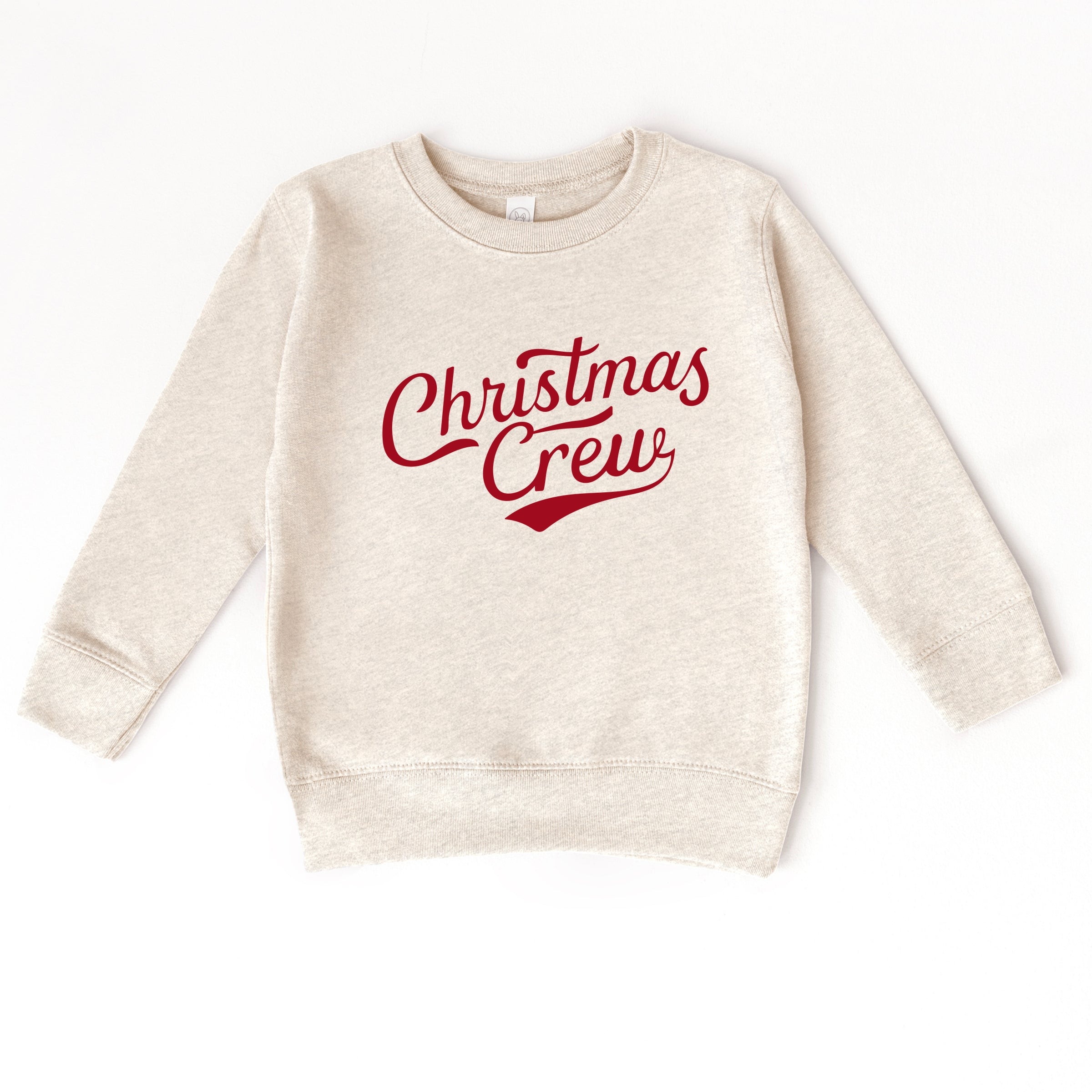 Christmas Crew Cursive - Toddler Graphic Sweatshirt