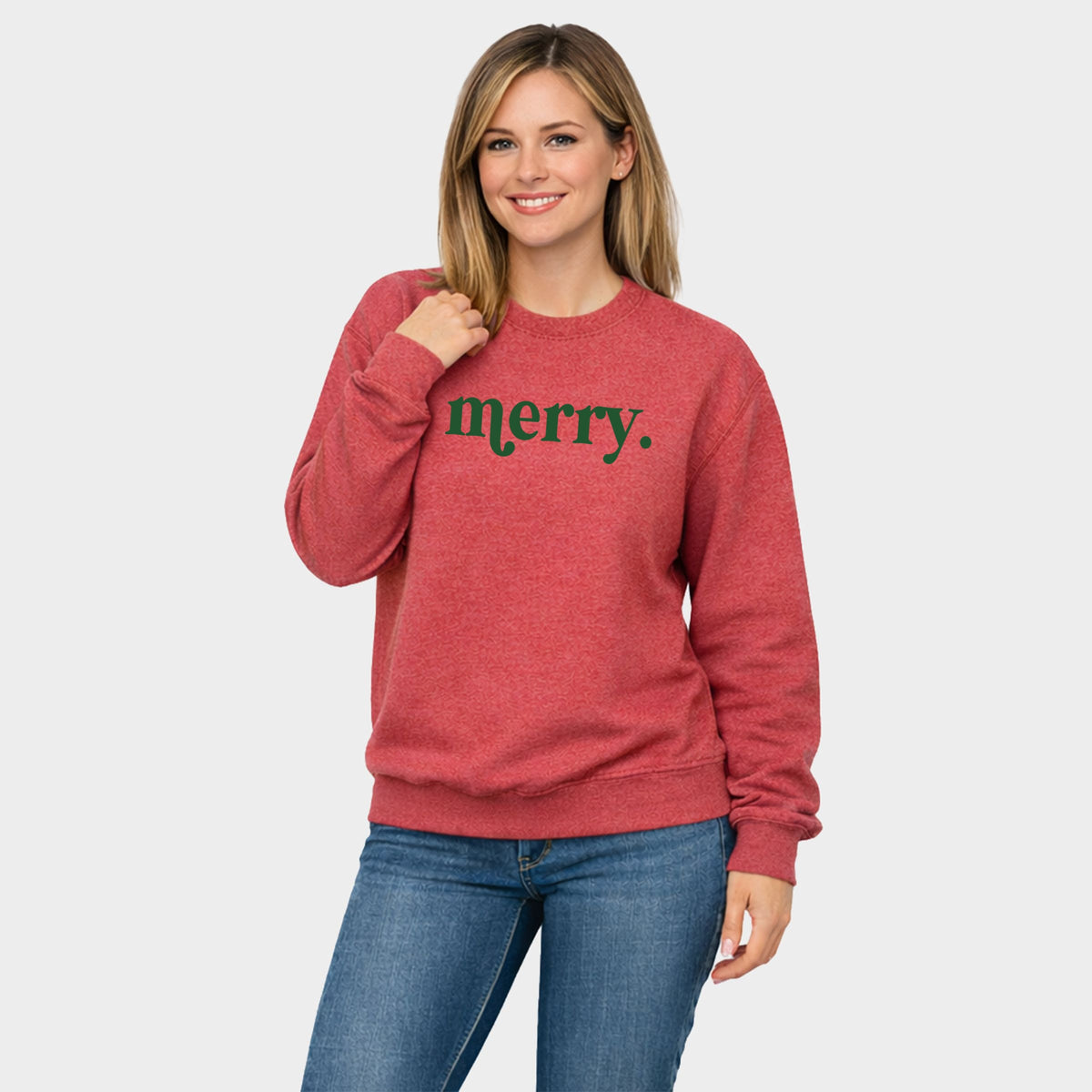 26595GRE_F-SWT Heather Red