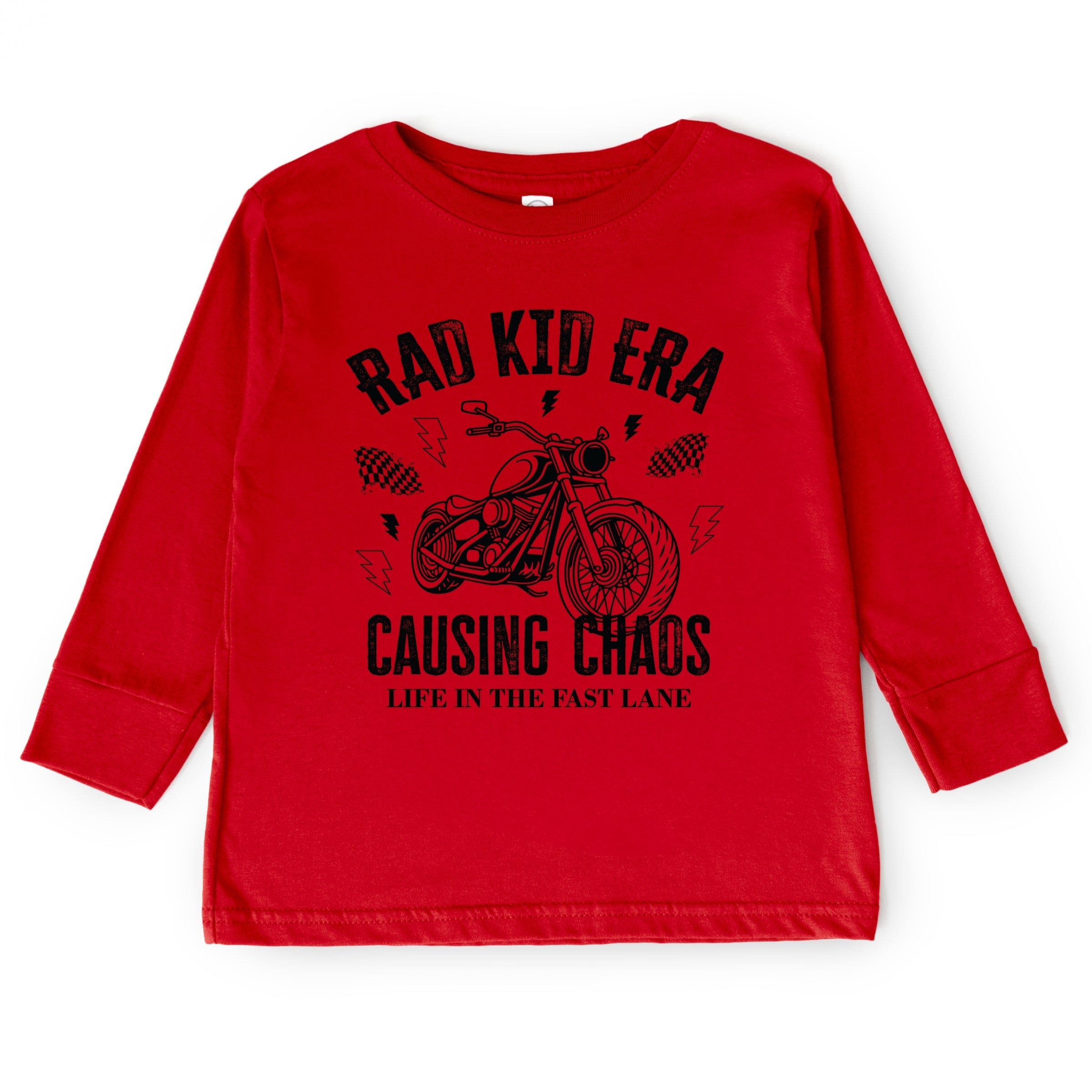 Rad Kid Era Causing Chaos - Toddler Long Sleeve Graphic Tee and Youth Long Sleeve Graphic T-Shirt