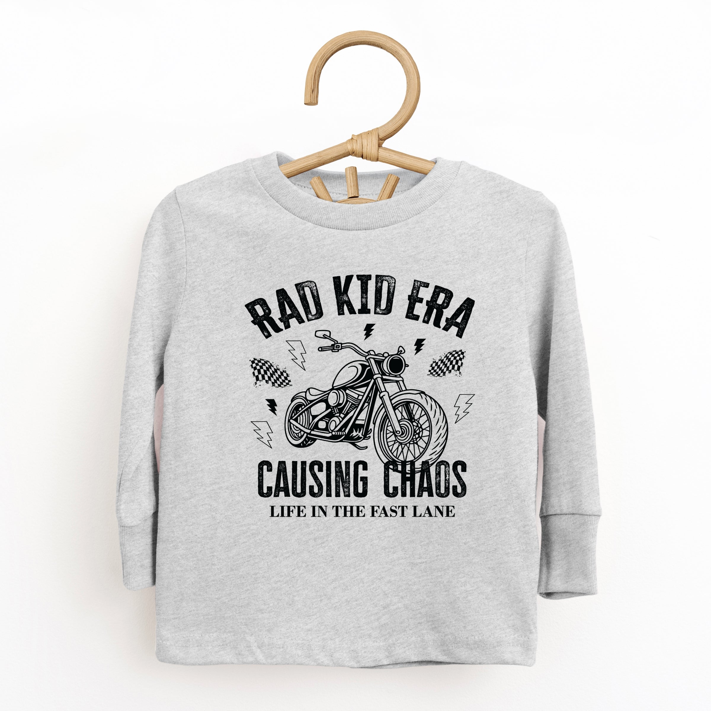 Rad Kid Era Causing Chaos - Toddler Long Sleeve Graphic Tee and Youth Long Sleeve Graphic T-Shirt