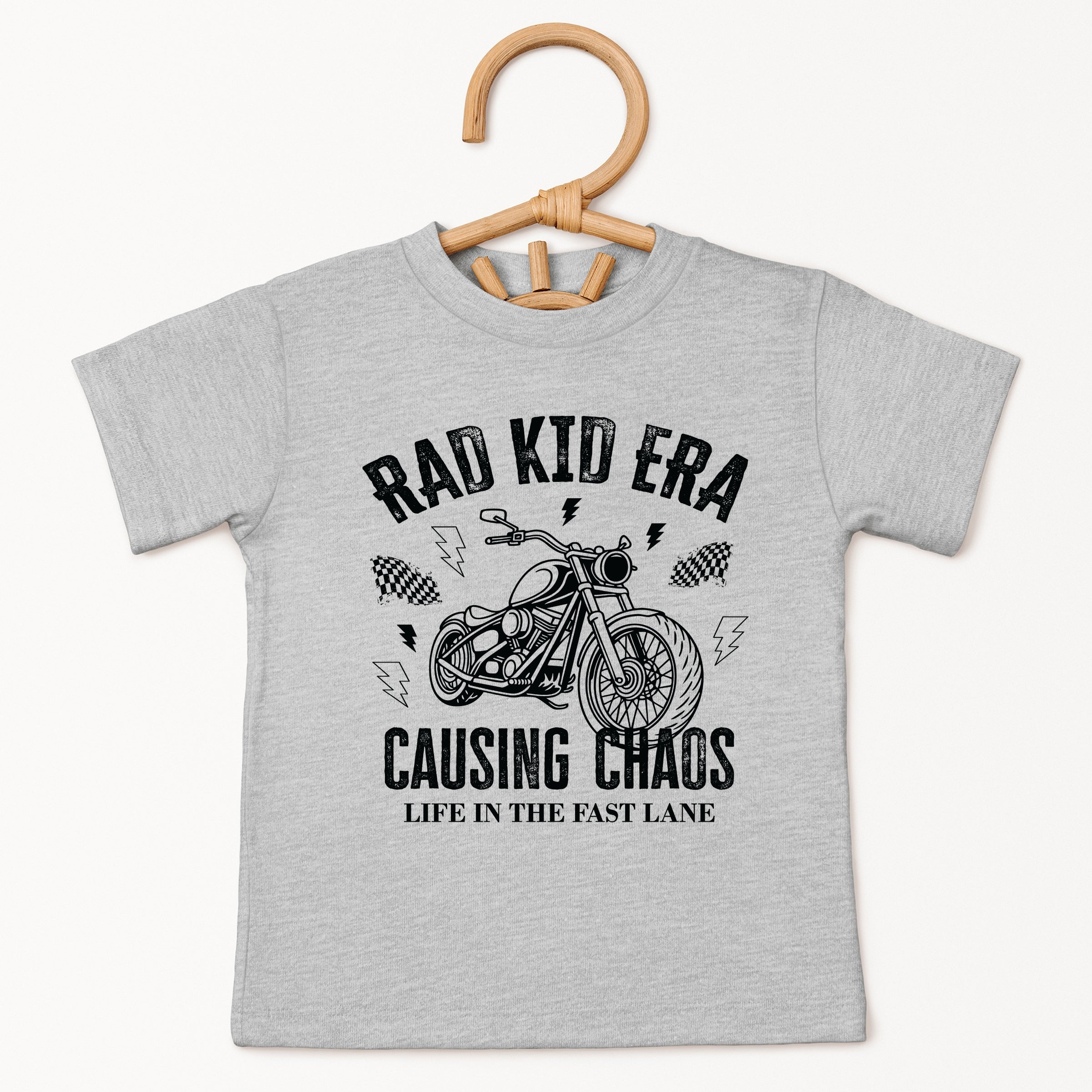 Rad Kid Era Causing Chaos - Youth Short Sleeve Graphic T-Shirt and Toddler Short Sleeve Graphic T-Shirt