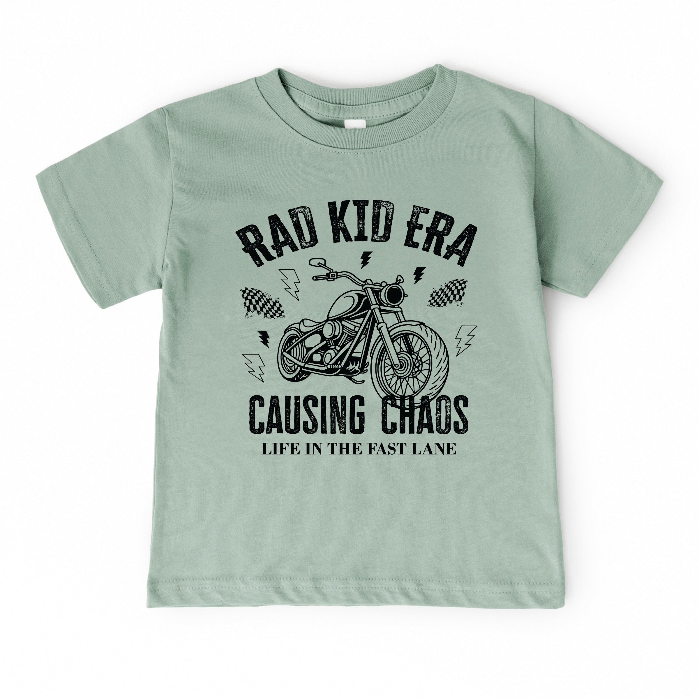 Rad Kid Era Causing Chaos - Youth Short Sleeve Graphic T-Shirt and Toddler Short Sleeve Graphic T-Shirt