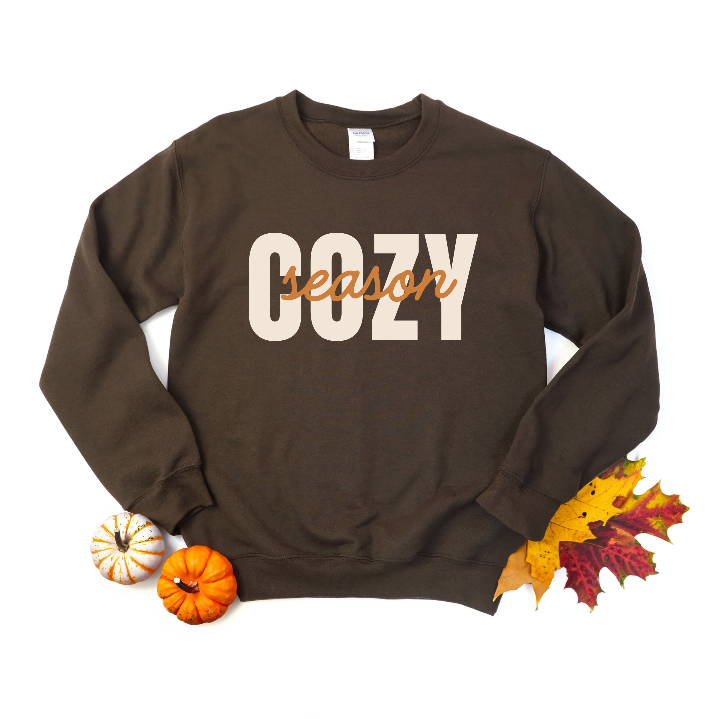 Cozy Season Layered Cursive - Women's Graphic Sweatshirt