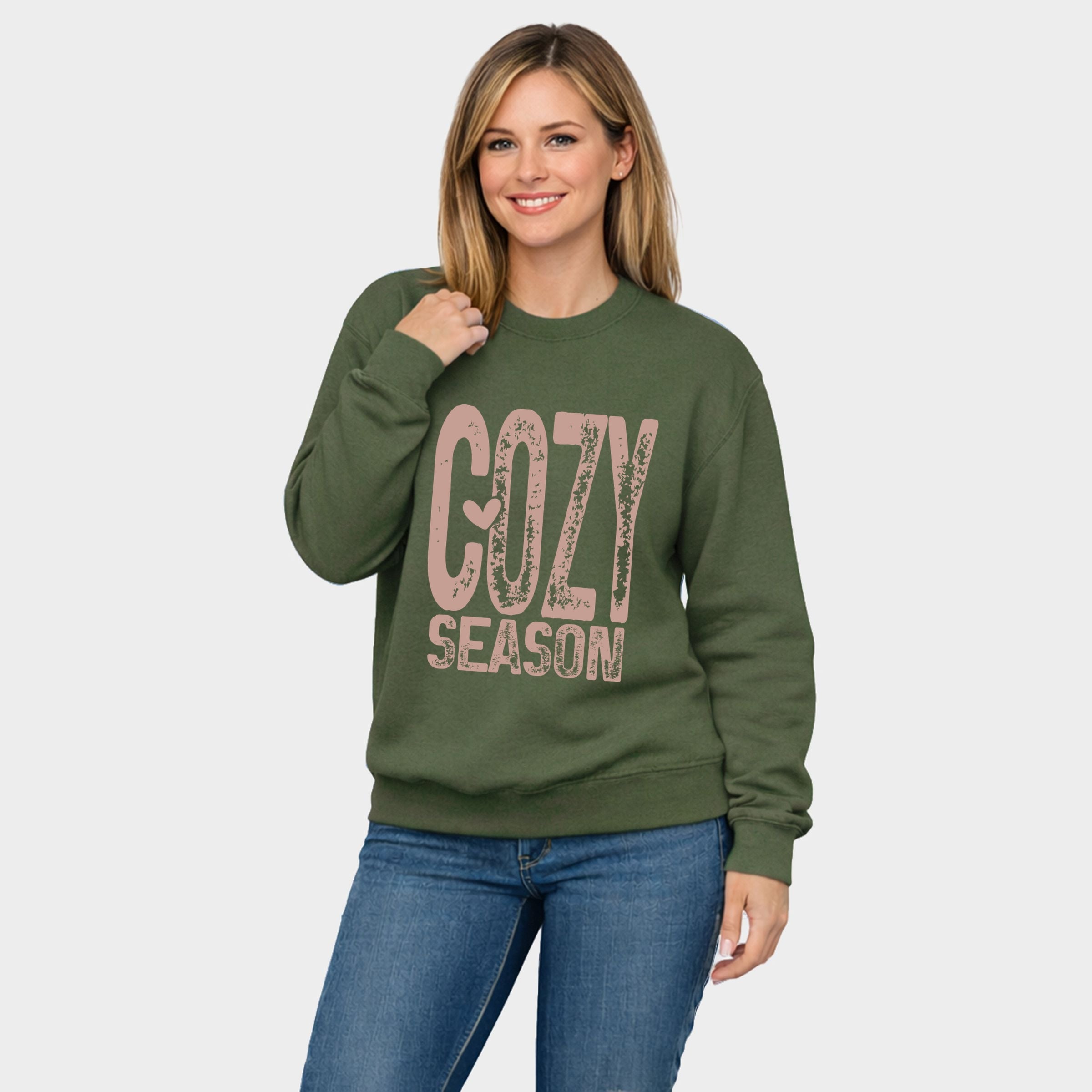 Cozy Season Heart - Women's Graphic Sweatshirt