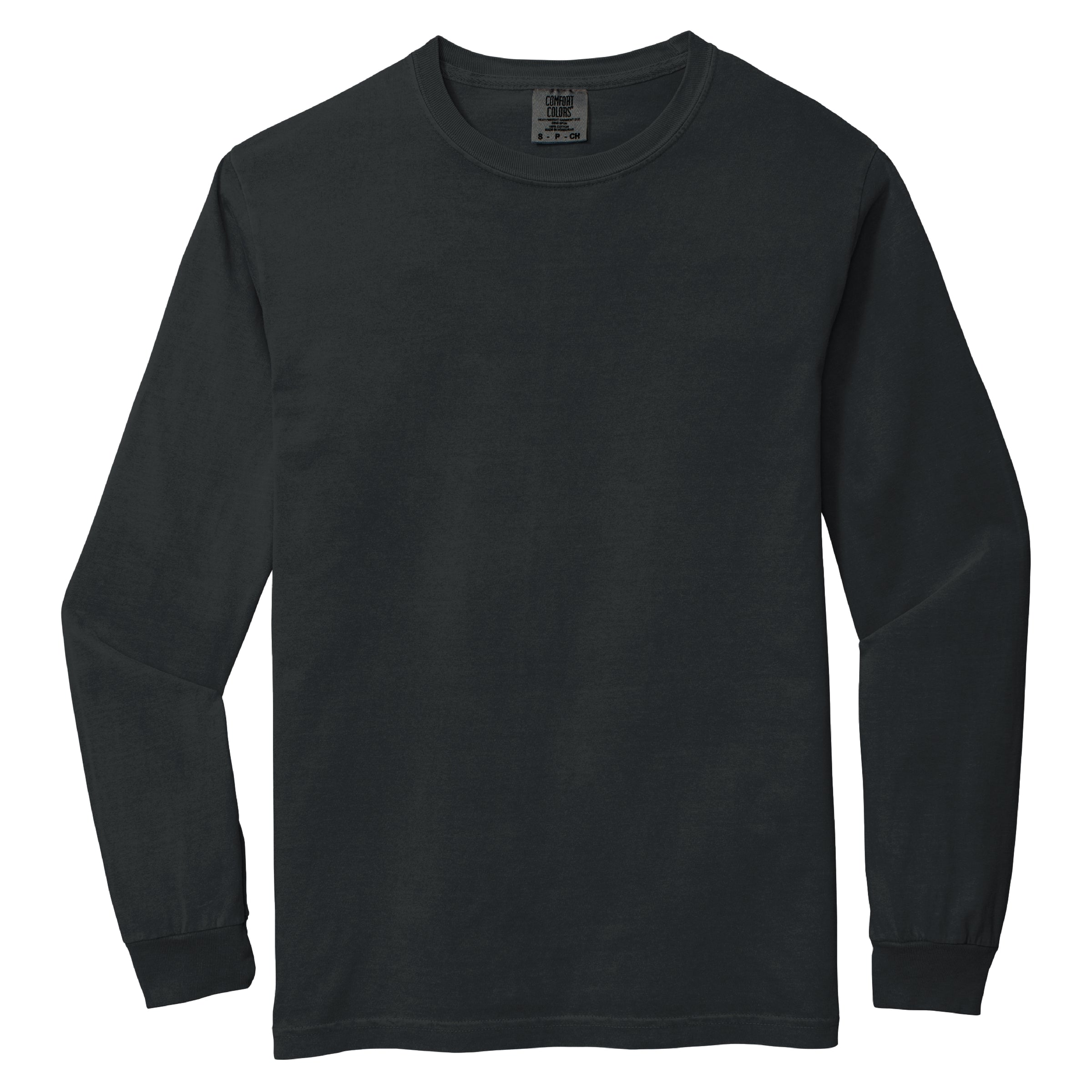 Cozy Season Curved Varsity Stack - Women's Garment Dyed Long Sleeve Graphic T-Shirt