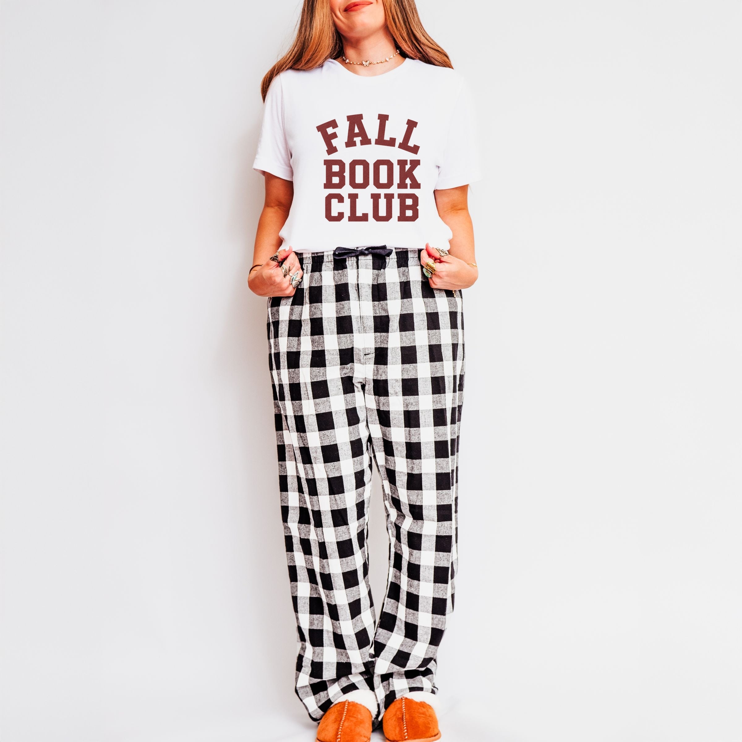 26778RED_F-CPPSET White/Black and White Plaid