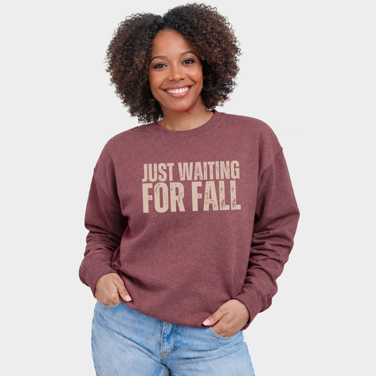 26789TAN_F-SWT Heather Maroon