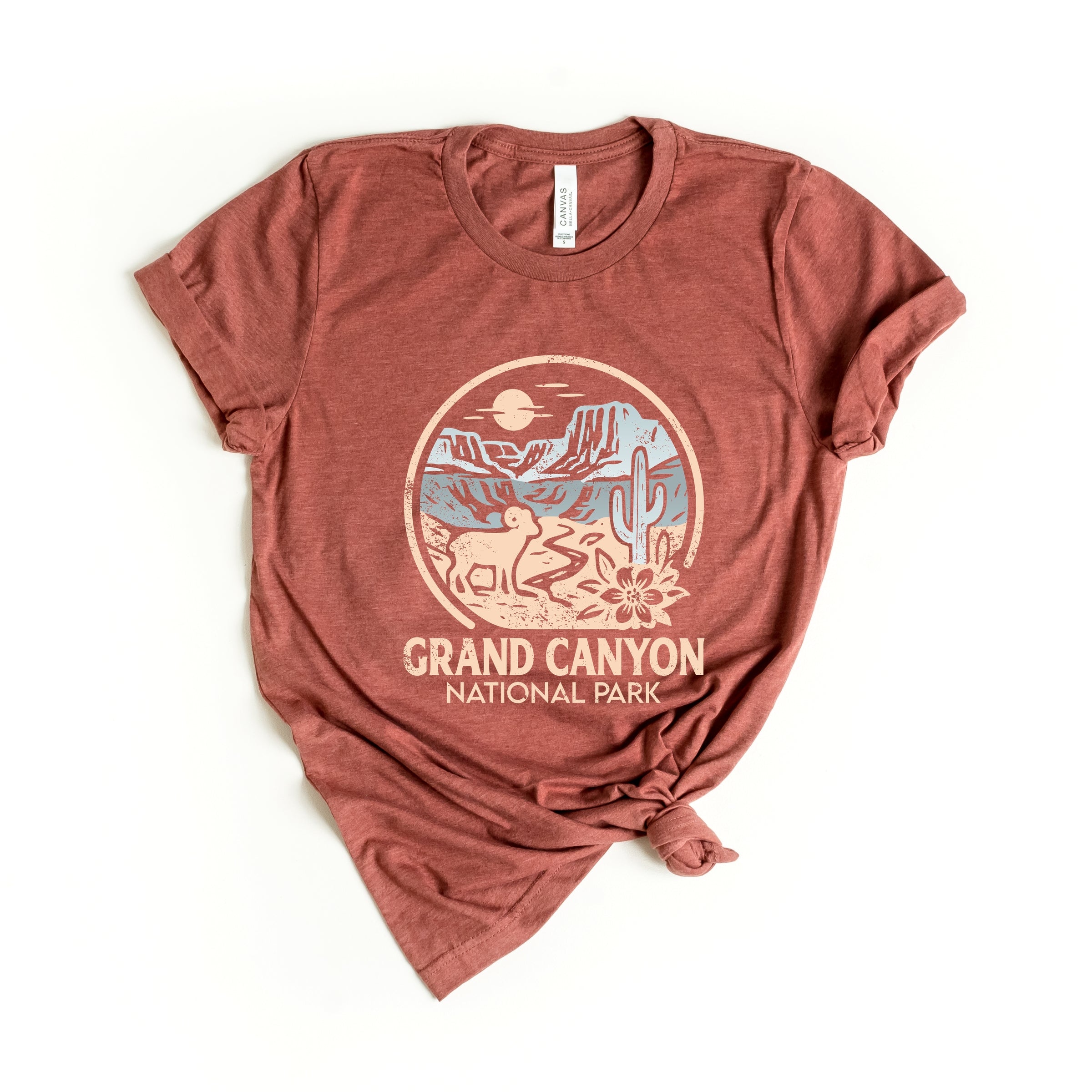 Grand Canyon National Park Two-Toned Circle - Women's Short Sleeve Graphic T-Shirt