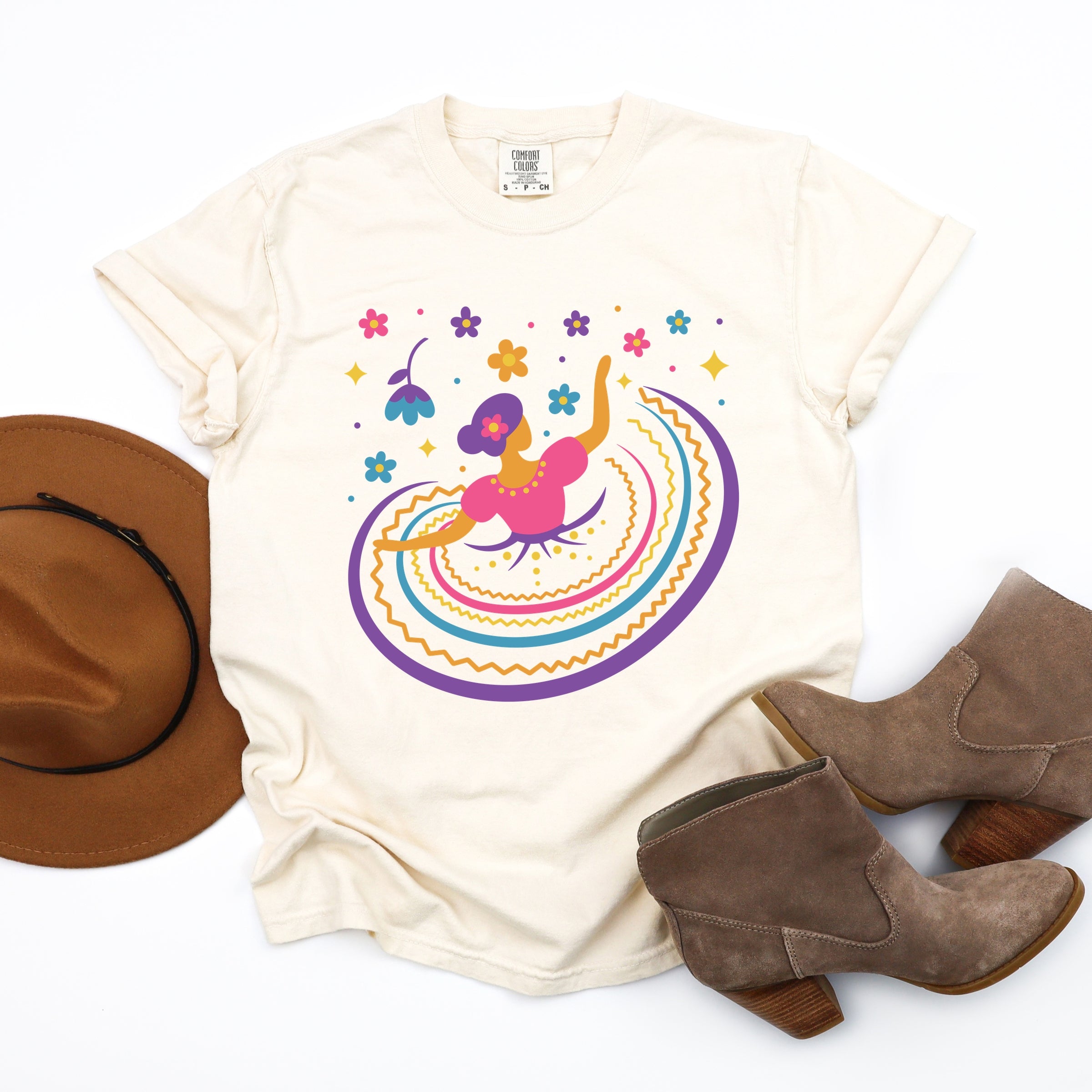 Hispanic Dress - Garment Dyed Tee