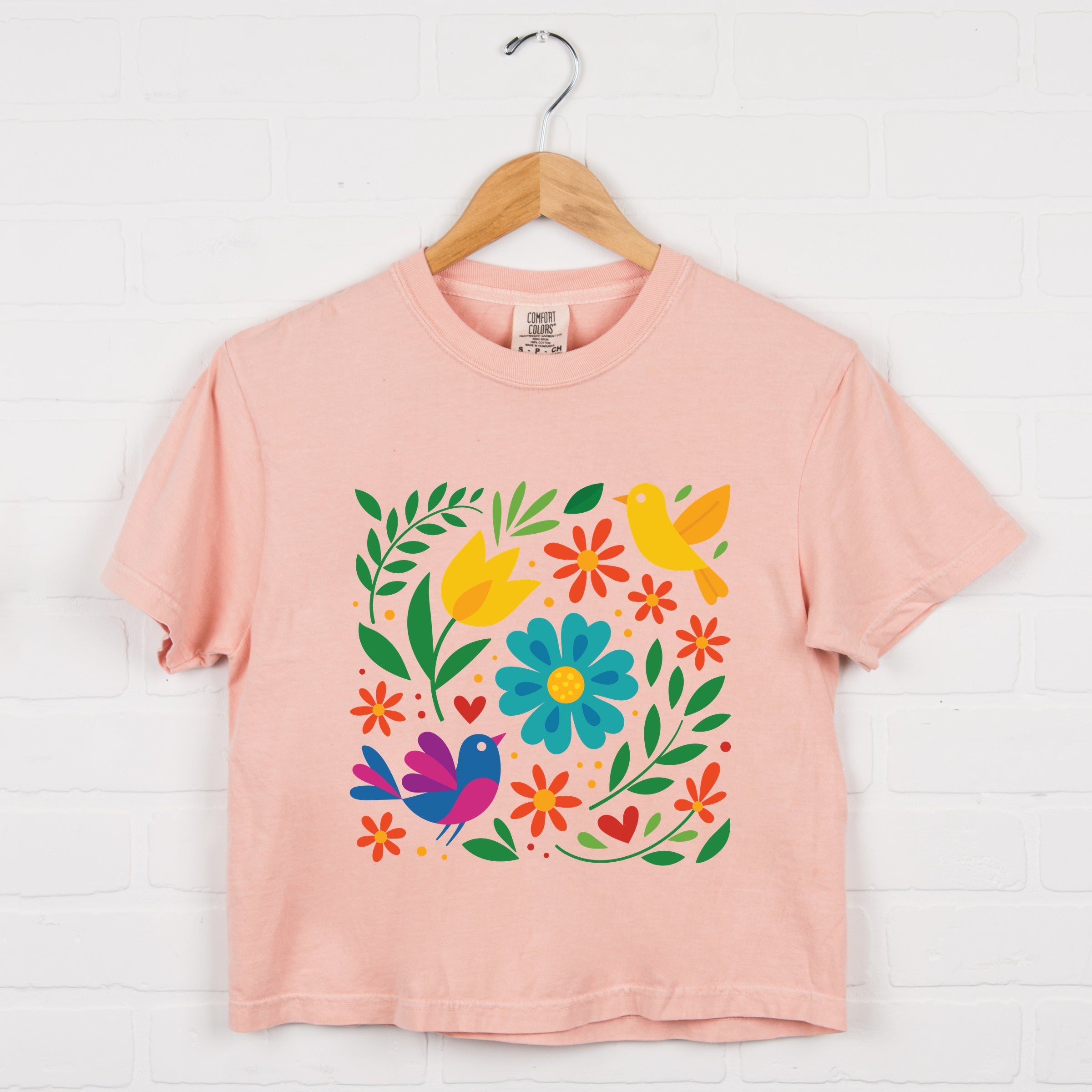 Hispanic Florals - Boxy Crop Top
