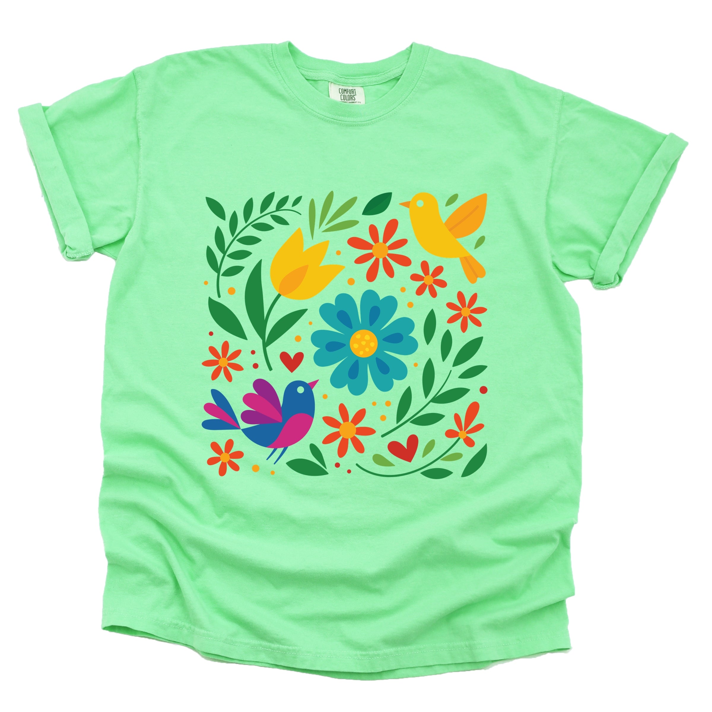 Hispanic Florals - Garment Dyed Tee
