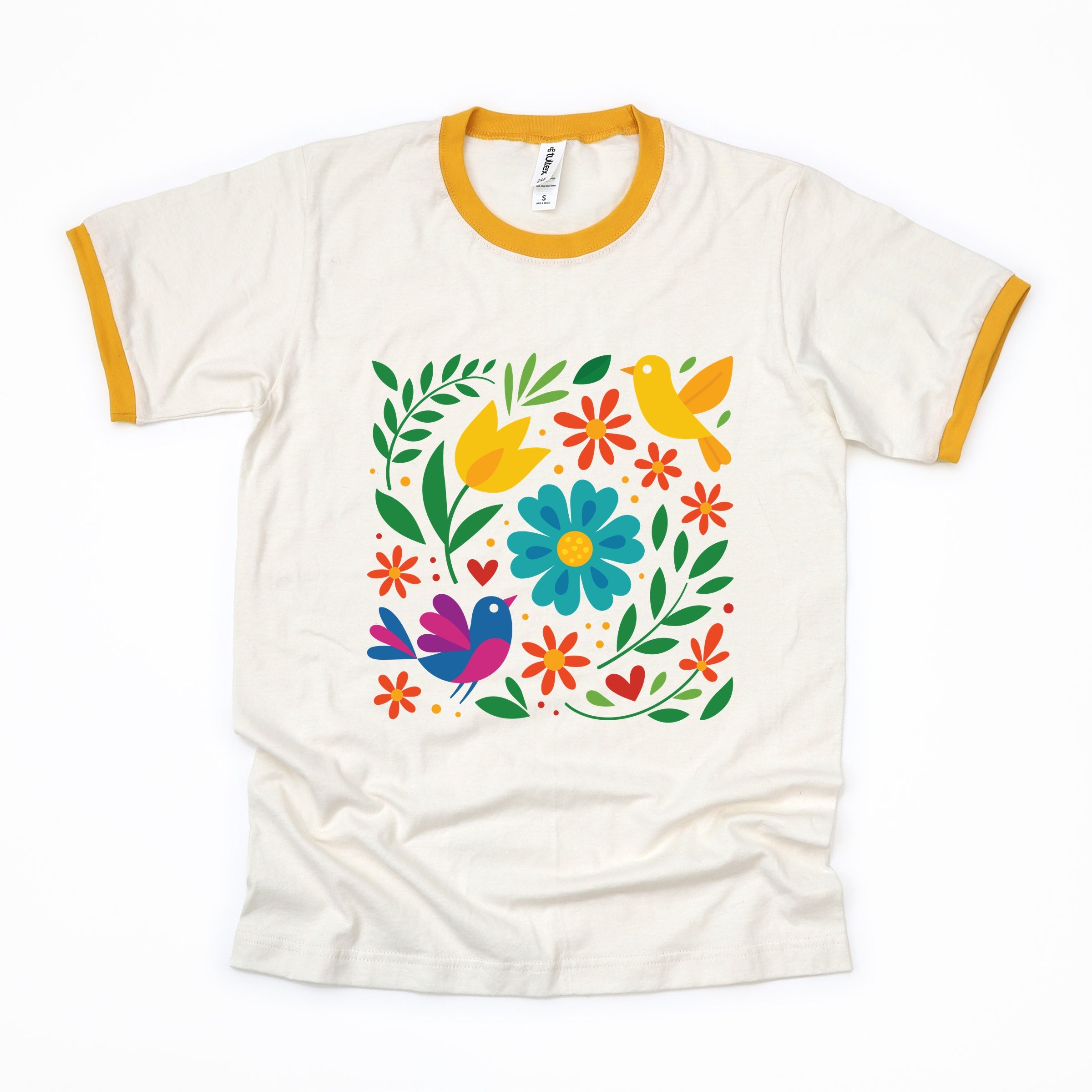 Hispanic Florals - Ringer Tee