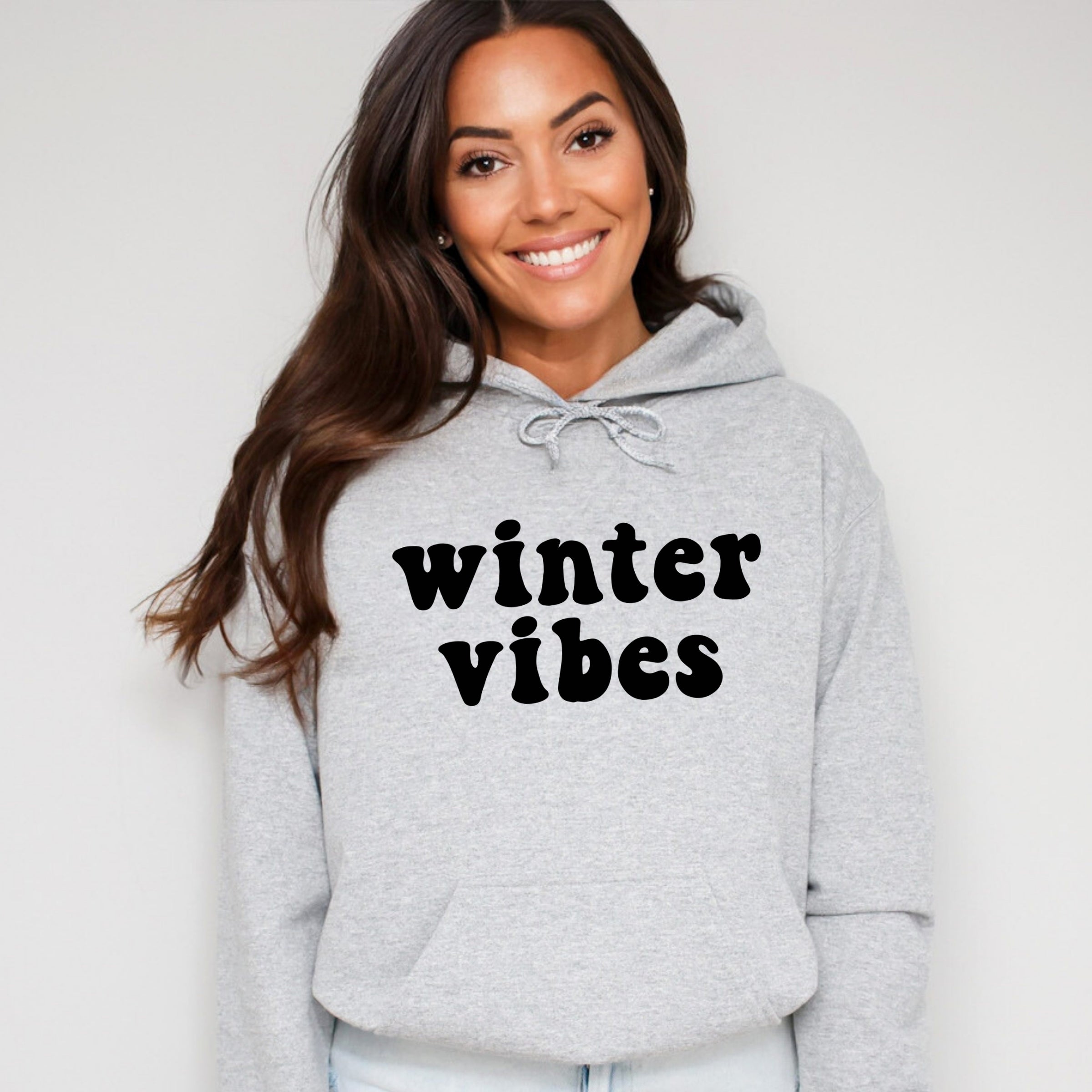 Retro Winter Vibes - Women's Graphic Hoodie