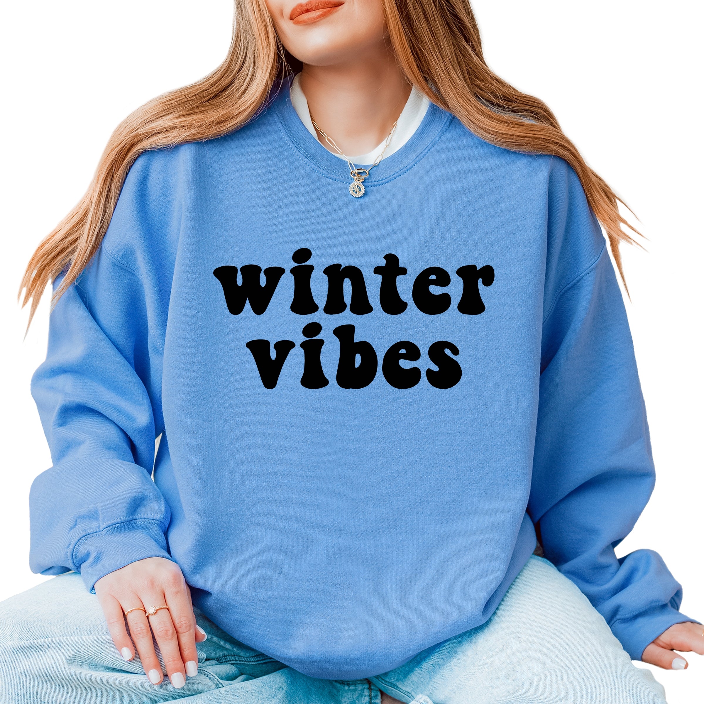 Retro Winter Vibes - Women's Graphic Sweatshirt