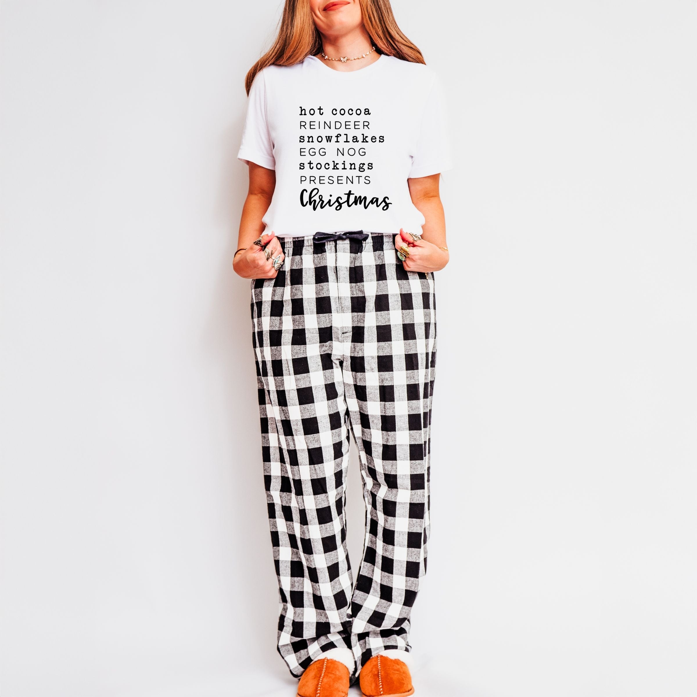 3411B_F-CPPSET White/Black and White Plaid