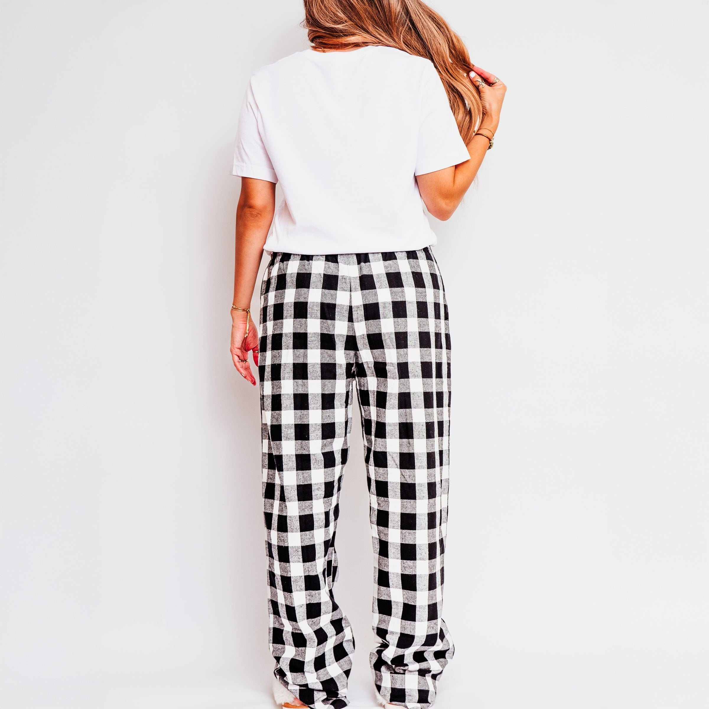 3411B_F-CPPSET White/Black and White Plaid