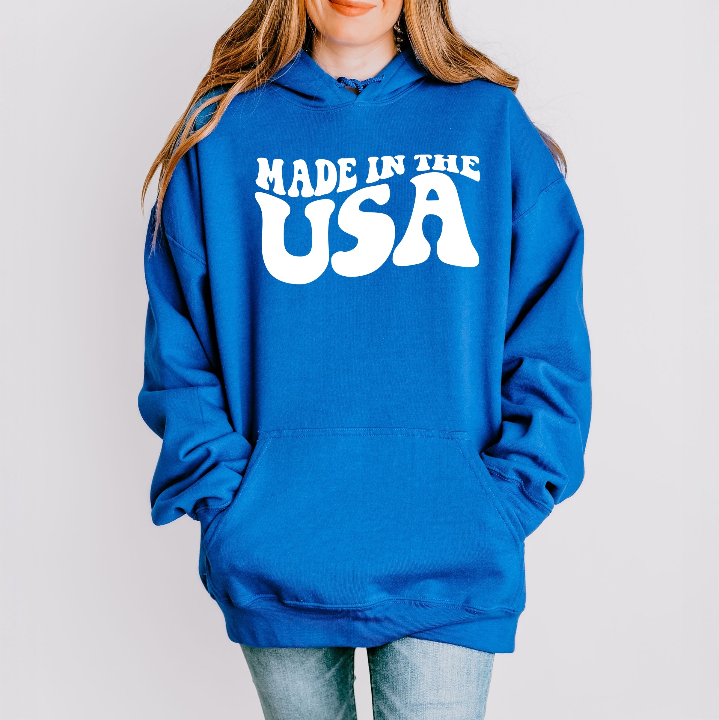 Made In The USA Wavy - Women's Graphic Hoodie