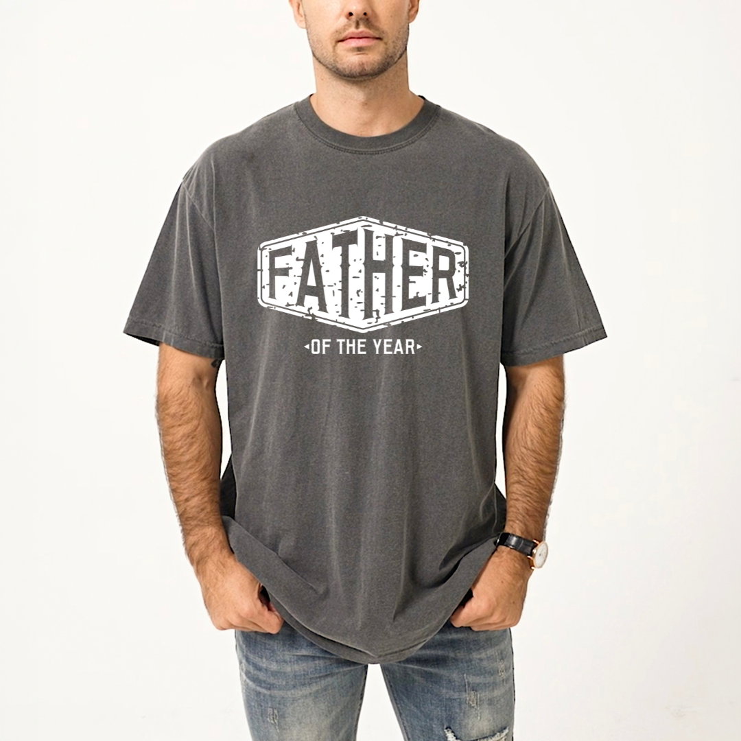 Vintage Father Of The Year | Men's Garment Dyed Tee