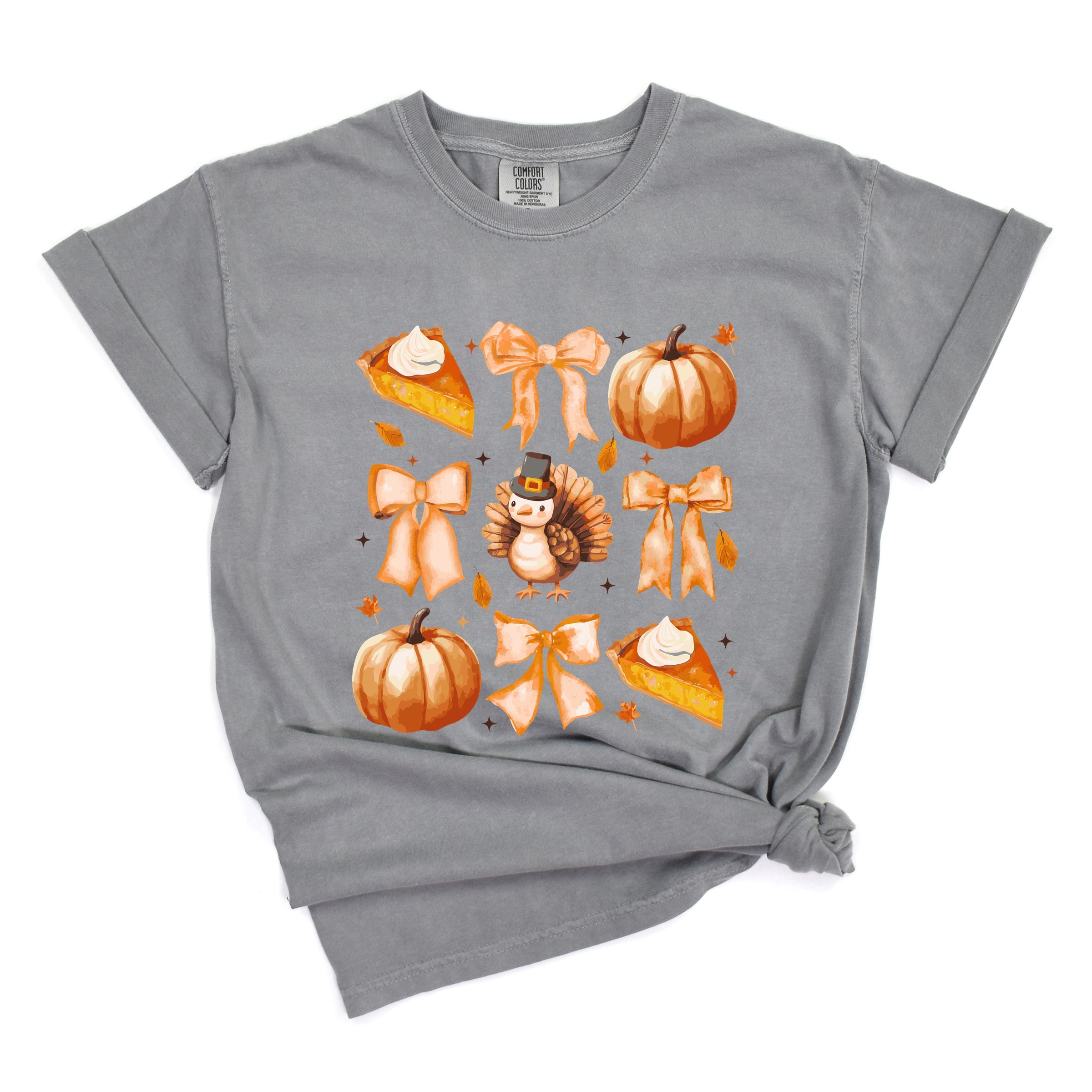 Coquette Turkey Pie - Women's Garment Dyed Graphic T-Shirt