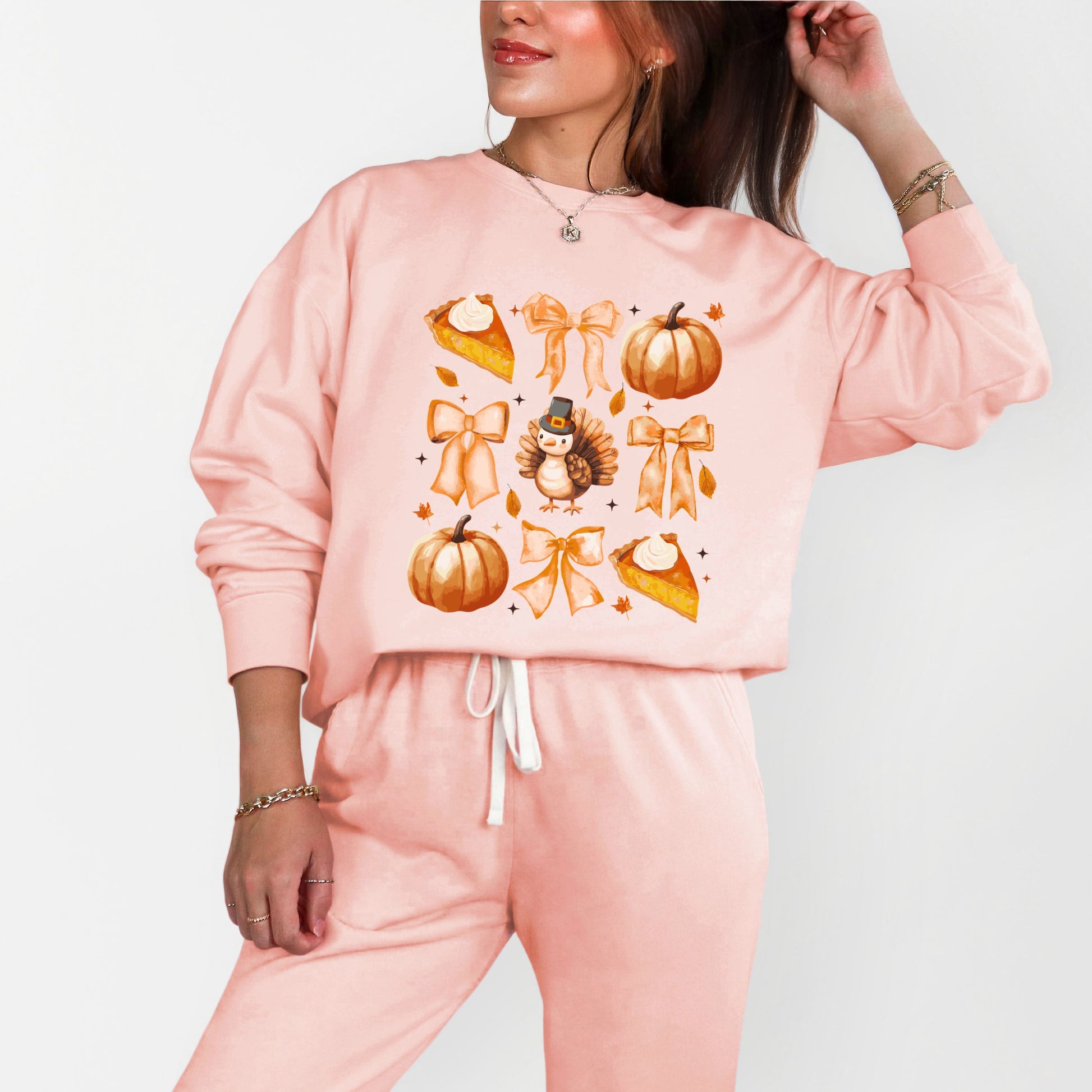 Coquette Turkey Pie - Women's Lightweight Garment Dyed Sweatshirt