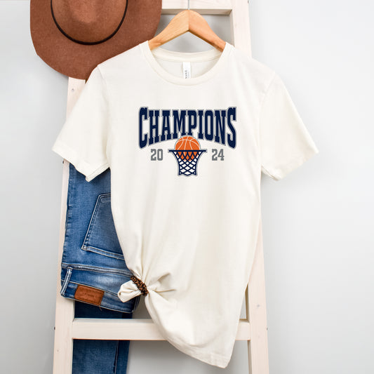 College Basketball 2024 Champions CT | Short Sleeve Graphic Tee