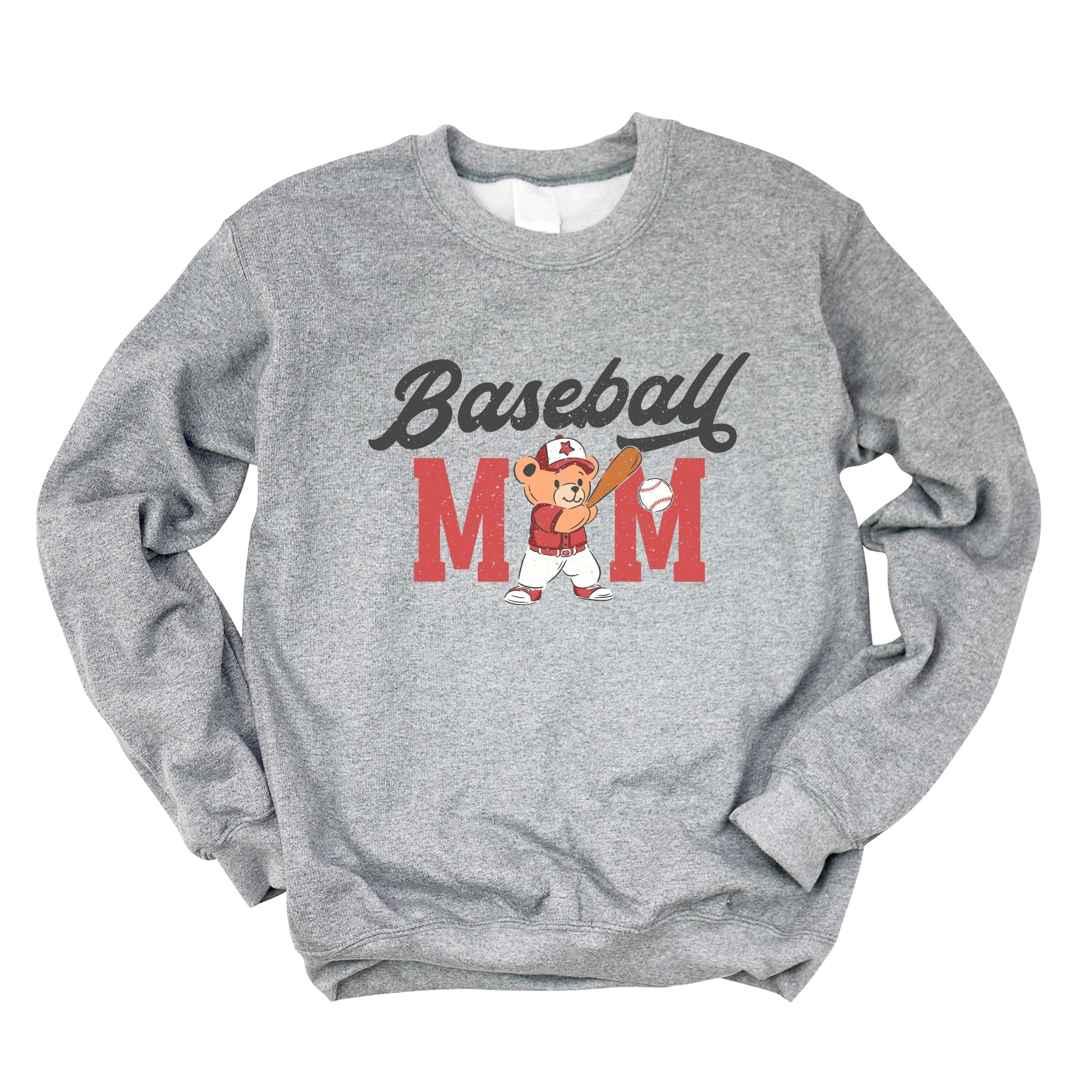 Baseball Mom Teddy Bear - Women's Graphic Sweatshirt