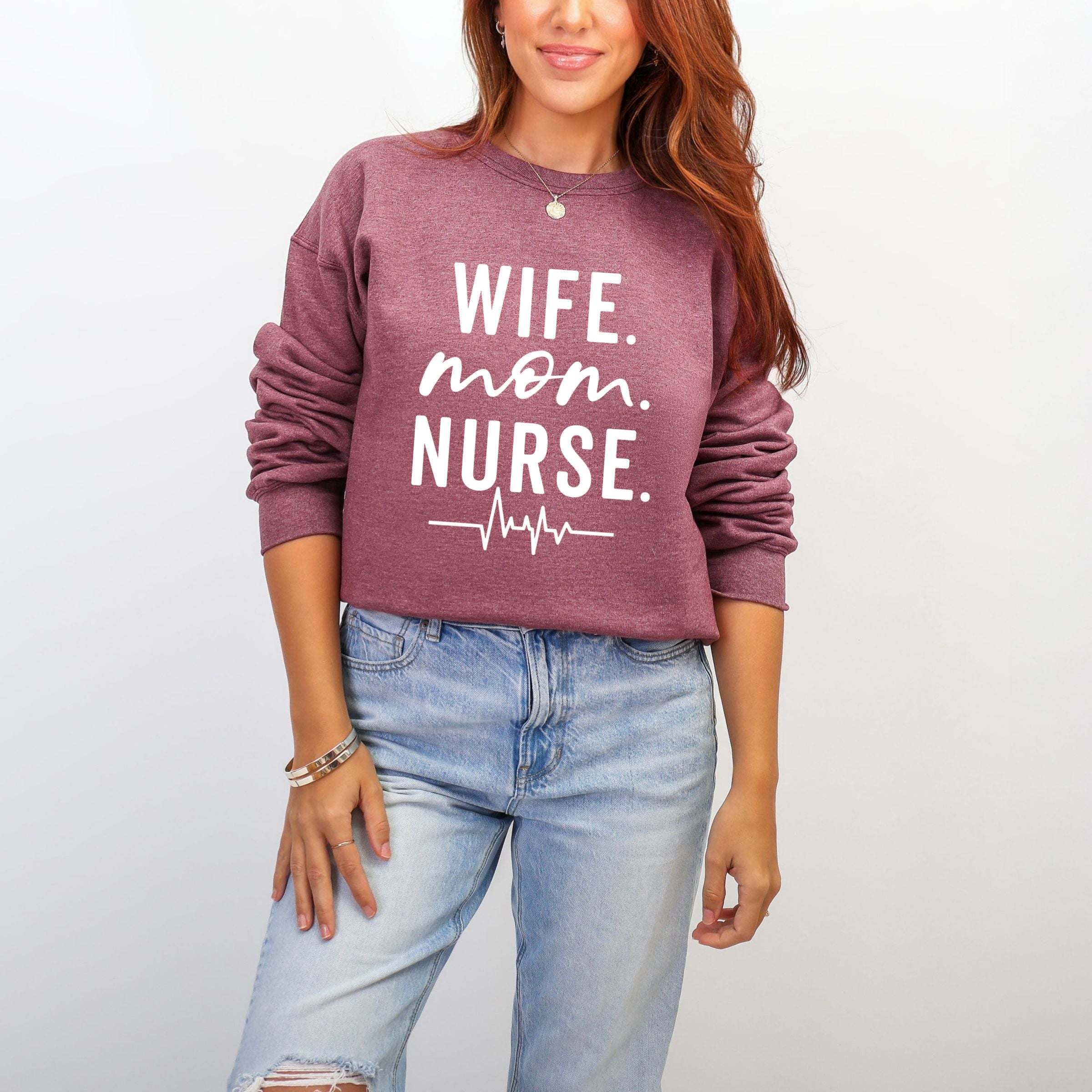 5609W_F-SWT Heather Maroon