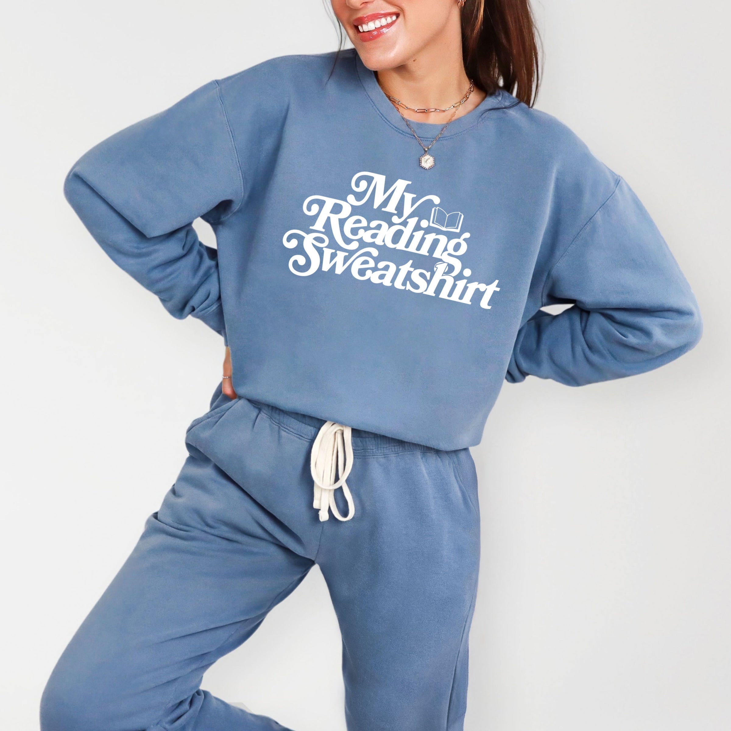 My Reading Sweatshirt - Women's Lightweight Garment Dyed Sweatshirt