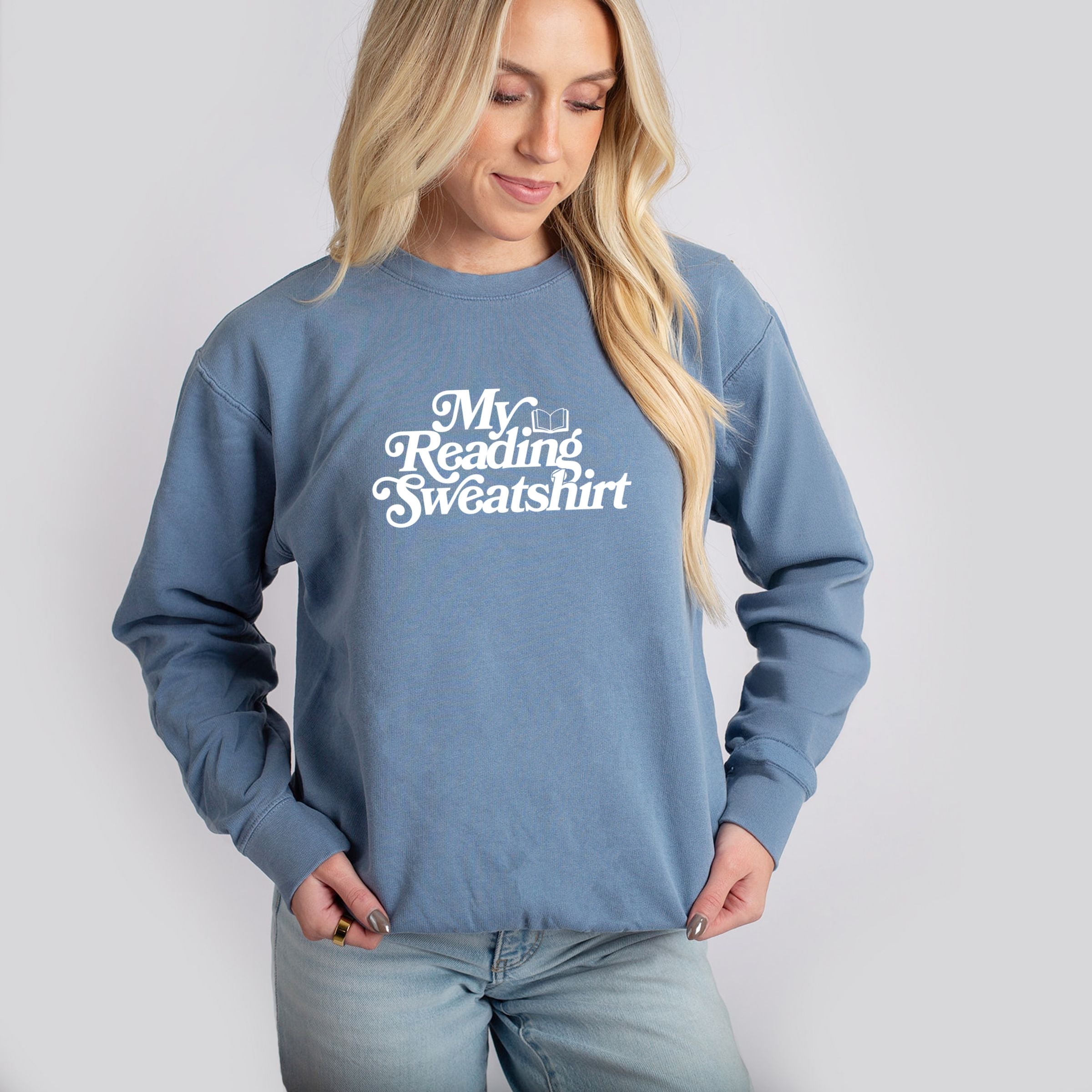 My Reading Sweatshirt - Women's Lightweight Garment Dyed Sweatshirt