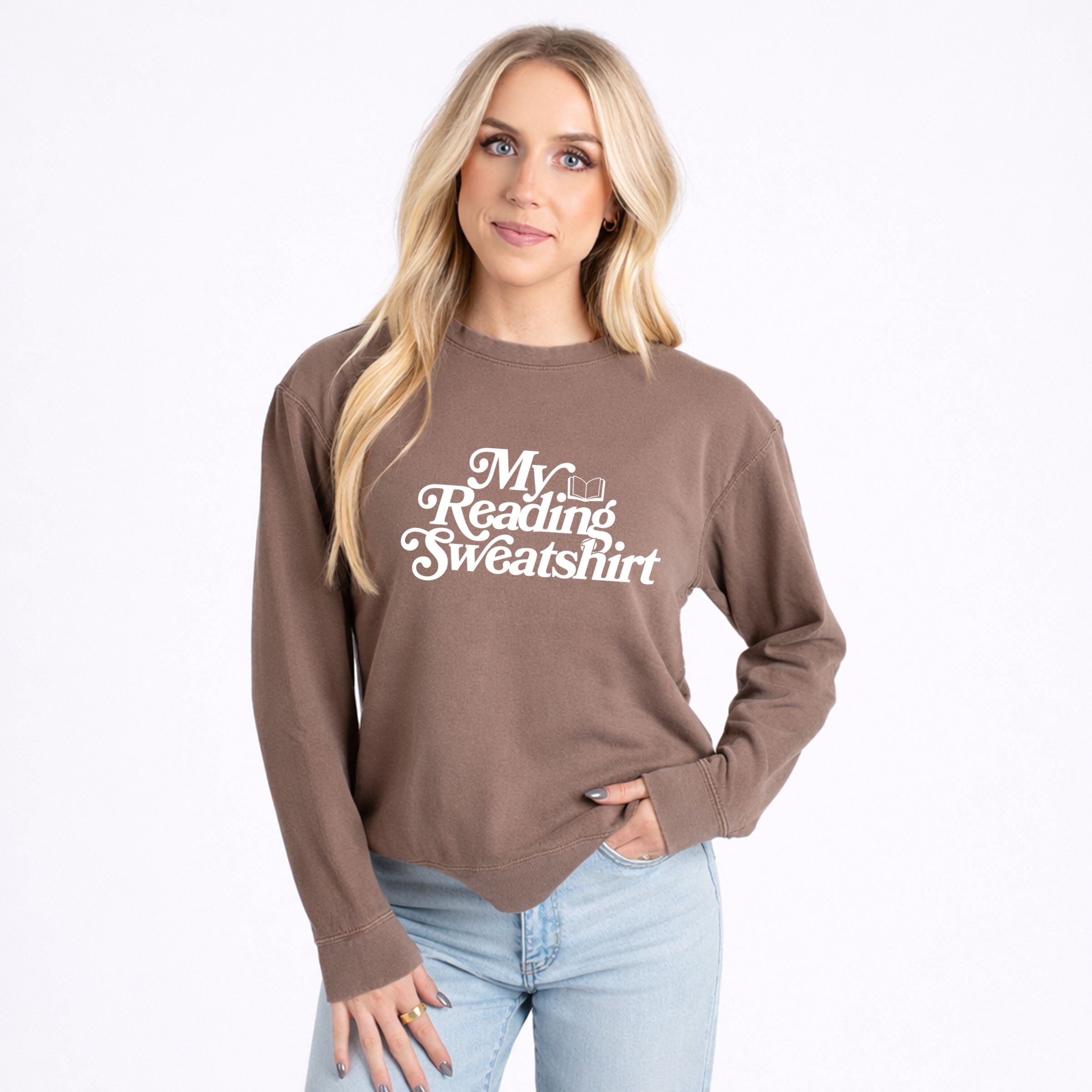 My Reading Sweatshirt - Women's Lightweight Garment Dyed Sweatshirt