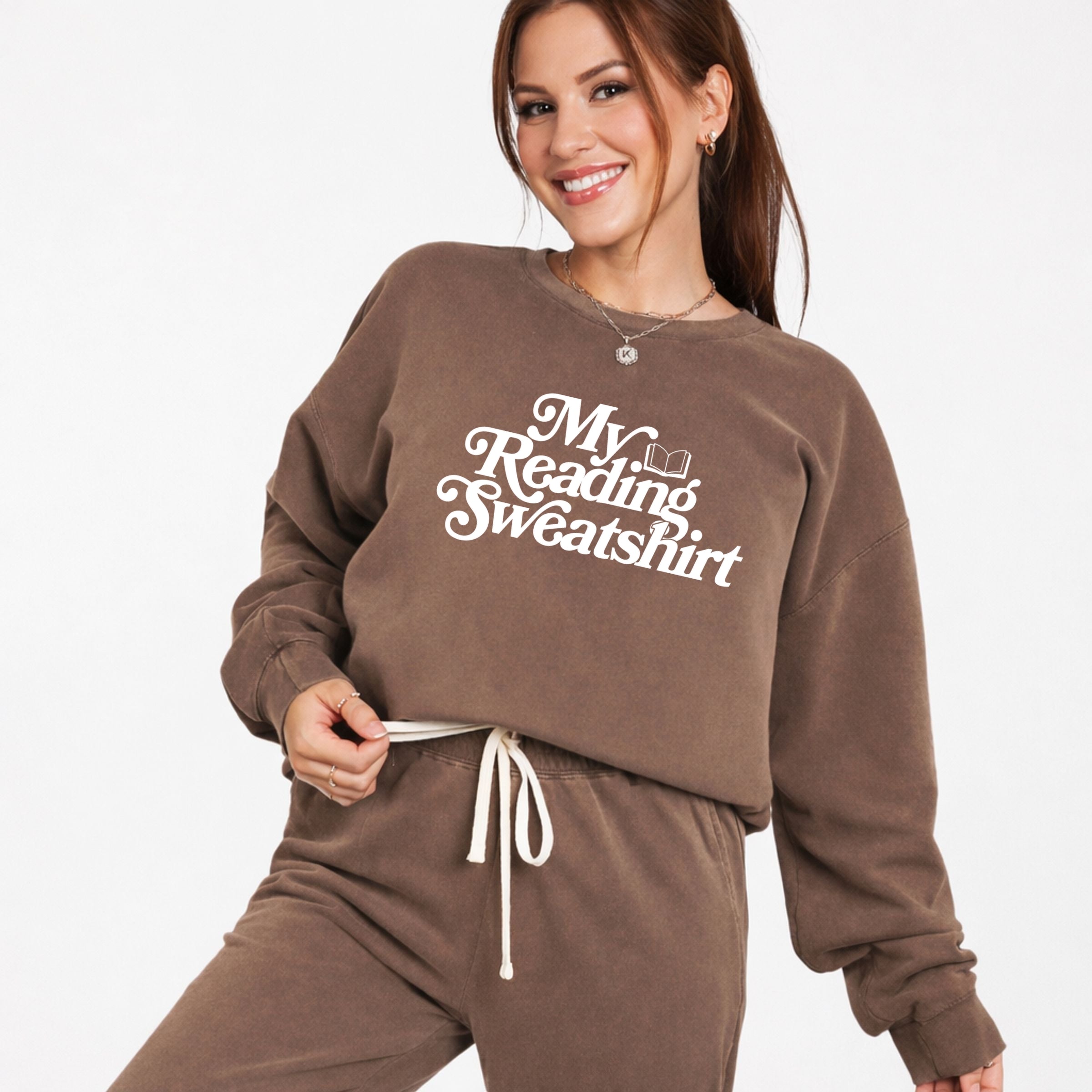 My Reading Sweatshirt - Women's Lightweight Garment Dyed Sweatshirt