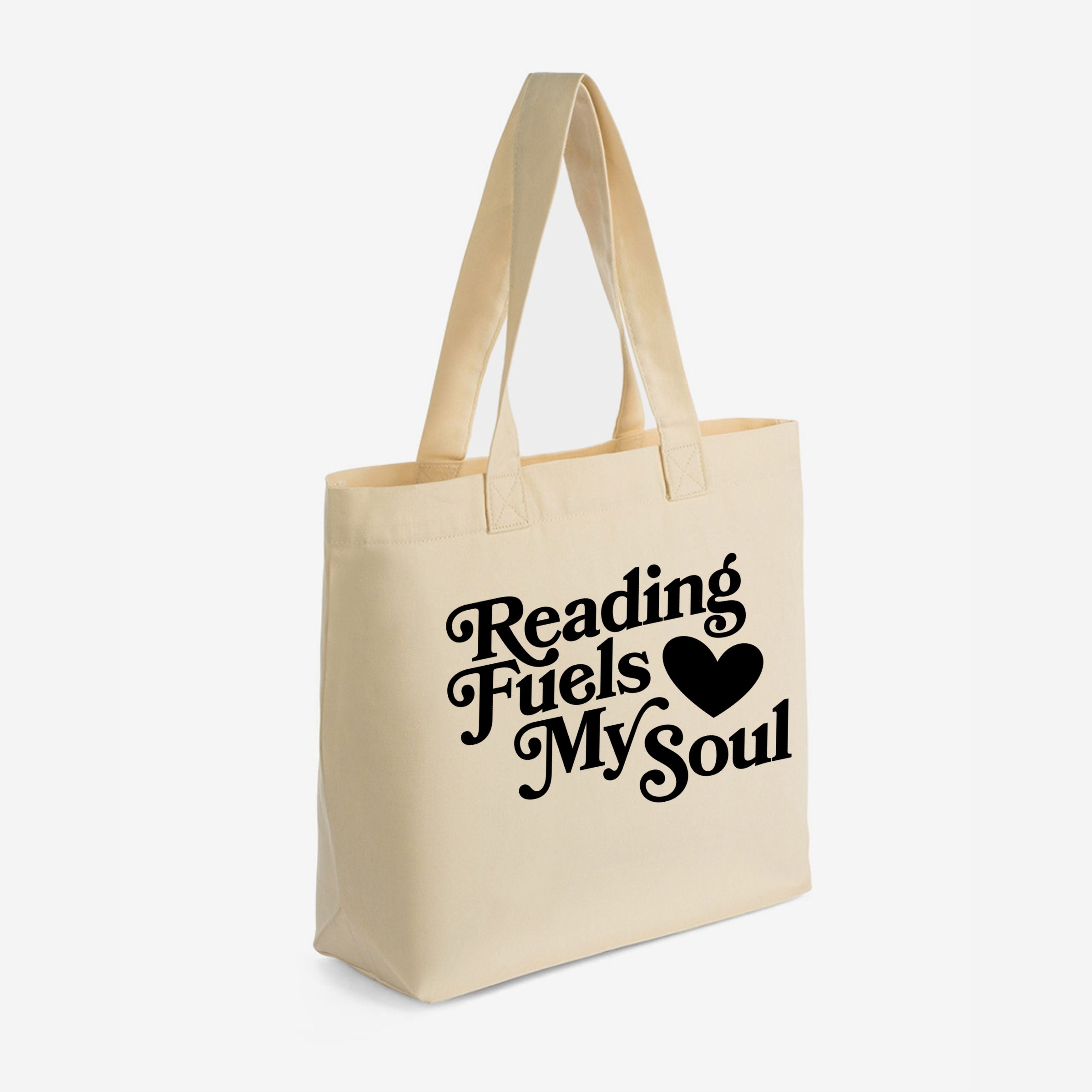 Reading Fuels My Soul - Zippered Canvas Tote