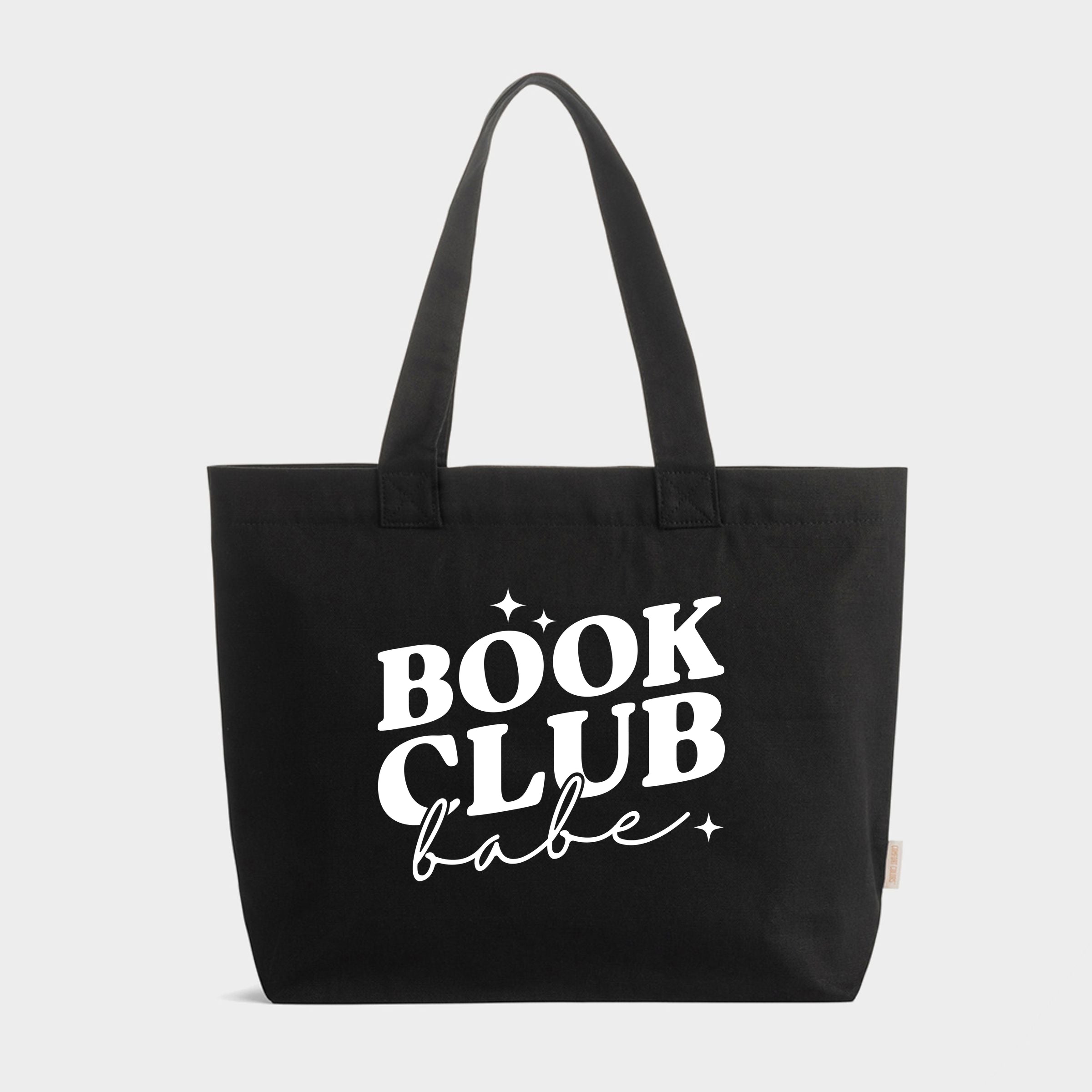 Book Club Babe - Zippered Canvas Tote